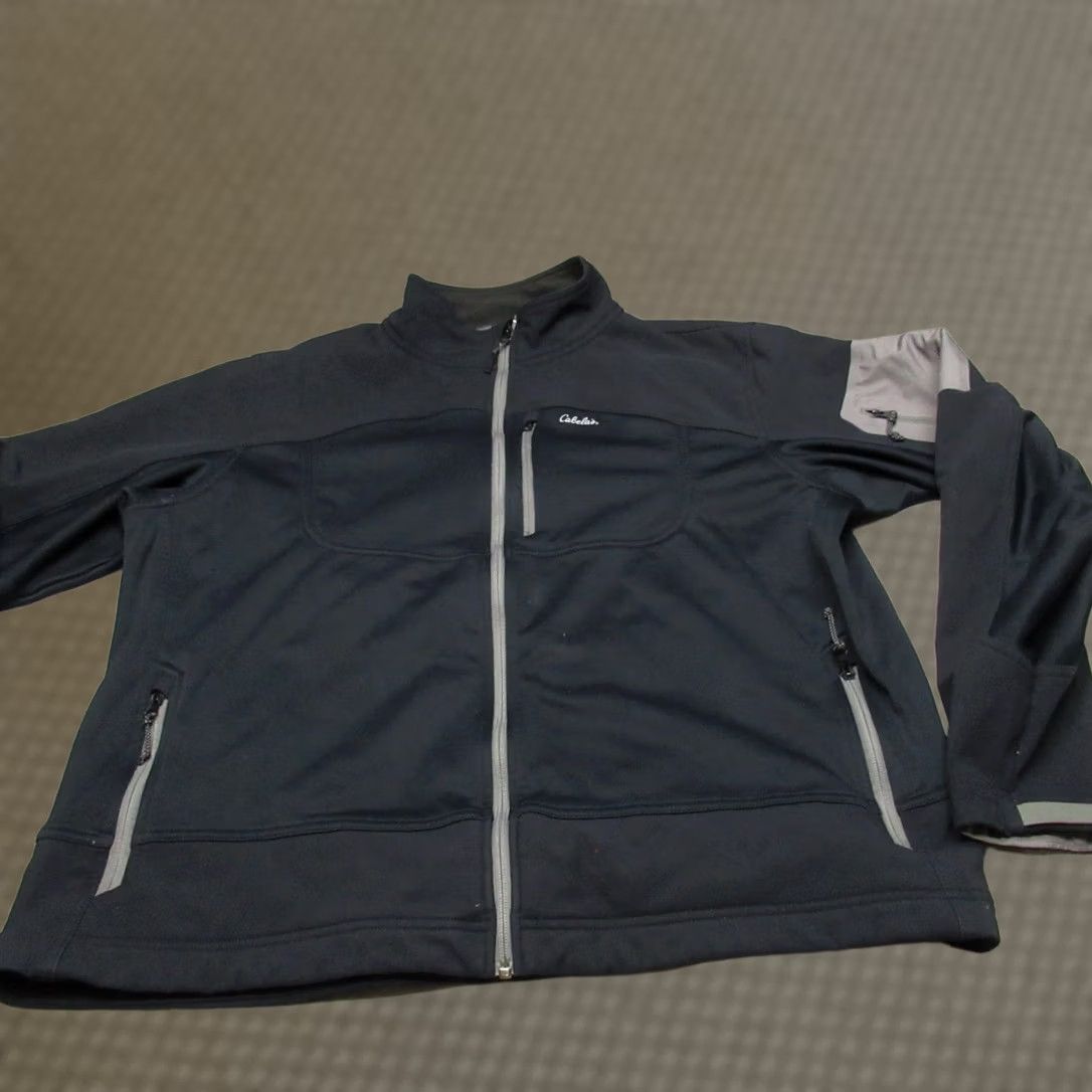 Vintage Cabela's Jacket Men 2XL Black Full Zip Fleece Lined Softshell Windbreaker Hiking Outdoor Jacket Men Regular Size US XXL / EU 58 / 5 - 1 Thumbnail