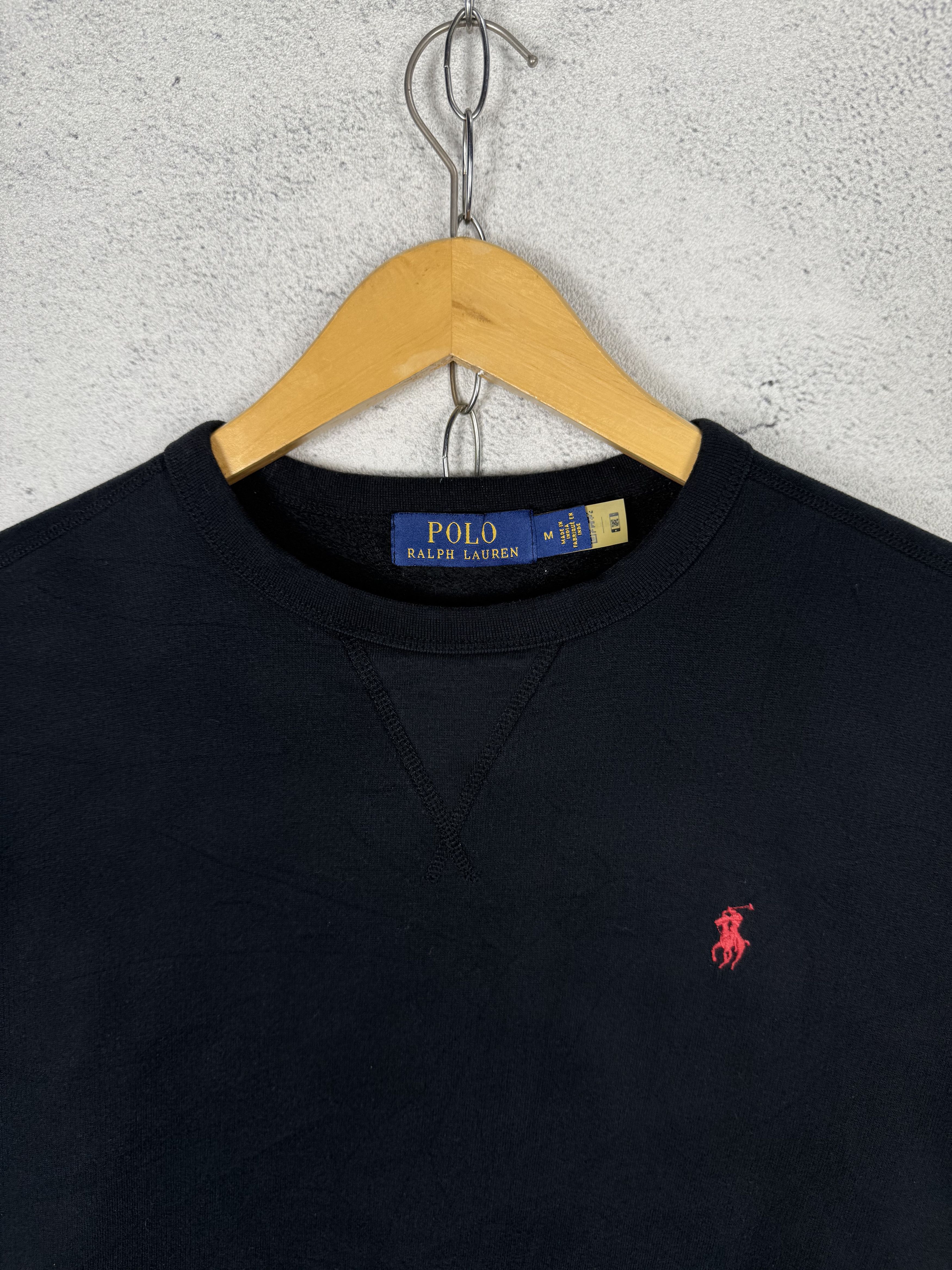 Polo Ralph Lauren Polo Ralph Lauren Black Sweatshirt Crewneck Size US S / EU 44-46 / 1 - 2 Thumbnail