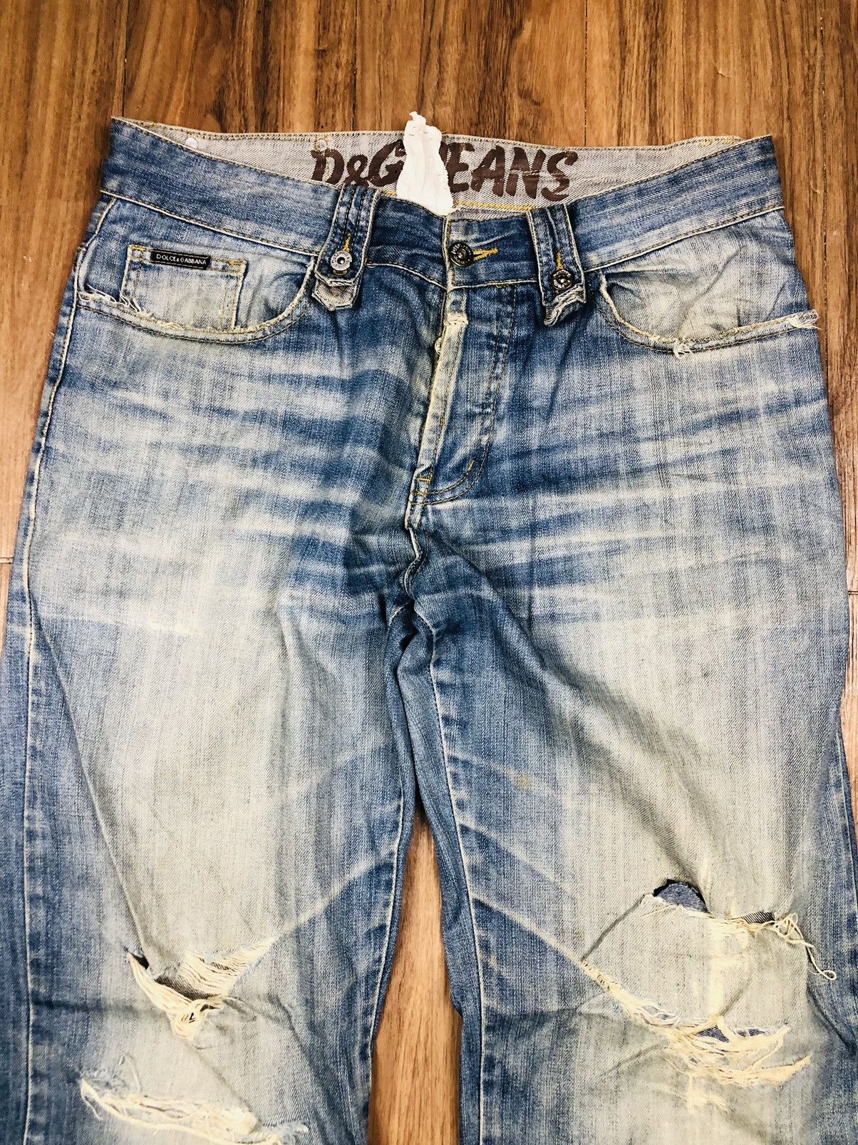 Dolce & Gabbana Dolce & Gabbana Distress Jeans (36) Size US 34 / EU 50 - 3 Thumbnail