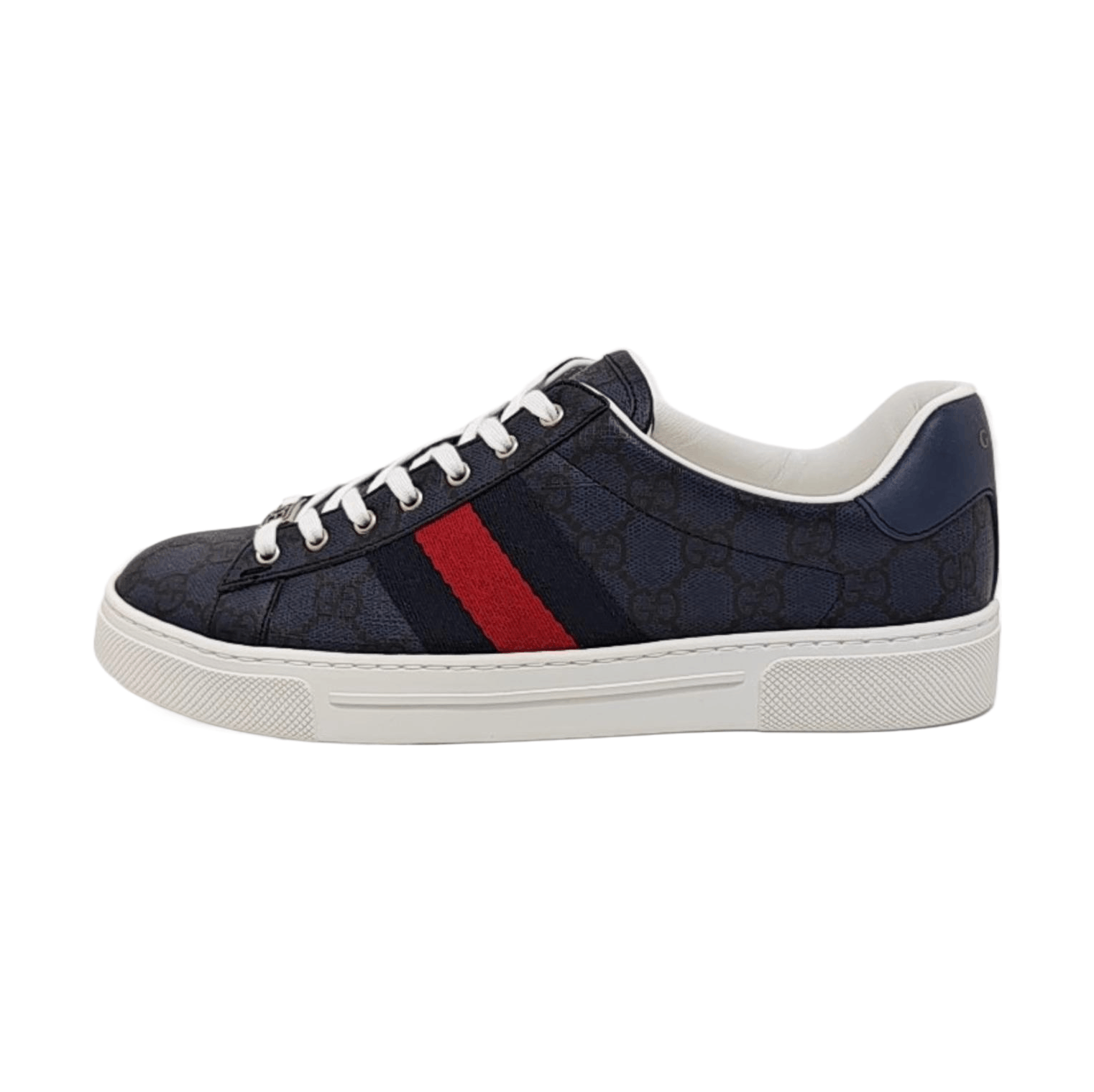 Gucci Gucci GG Supreme Ace Web Sneakers Size 40 Size US 7 / EU 40 - 1 Thumbnail