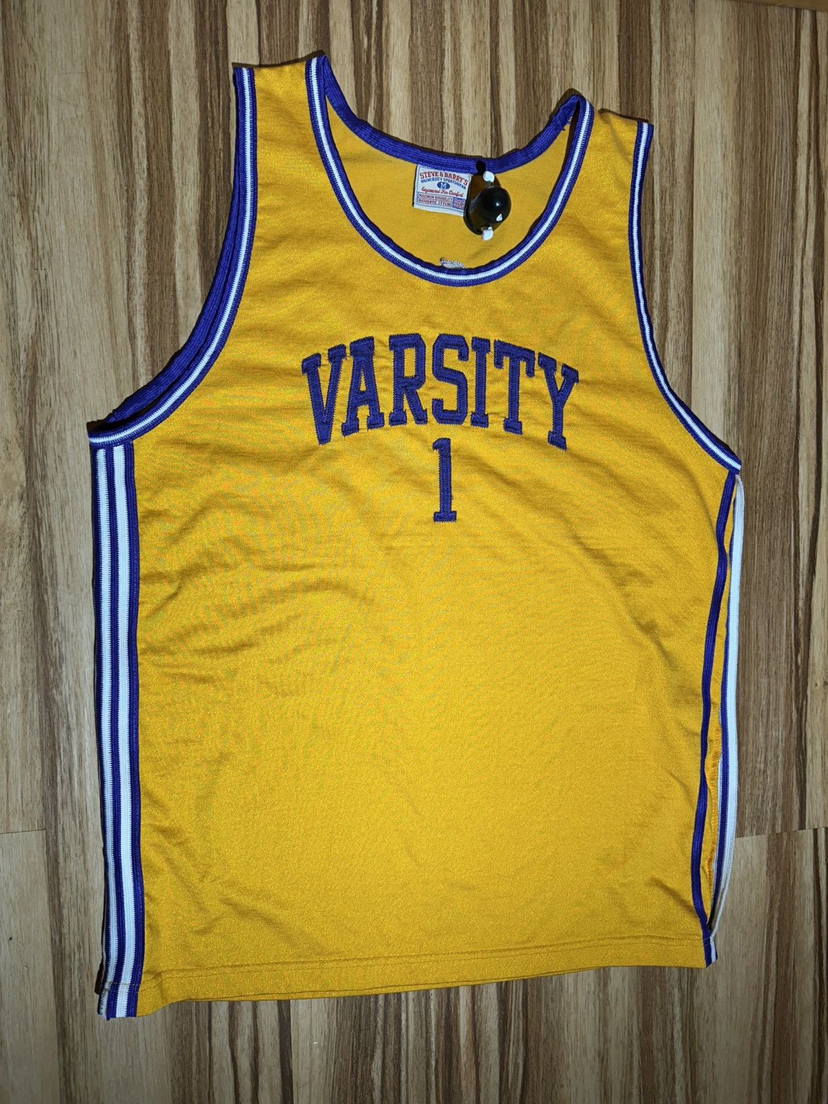 Steve And Barrys Steve & Barry's “Varsity 1” Yellow and Purple Tank Top Size US M / EU 48-50 / 2 - 2 Thumbnail