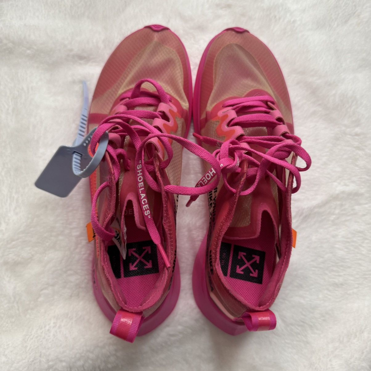 Off-White Nike Off-White Zoom Fly “The 10” Sneakers - Pink - Size 7 Size US 7 / EU 40 - 5 Thumbnail