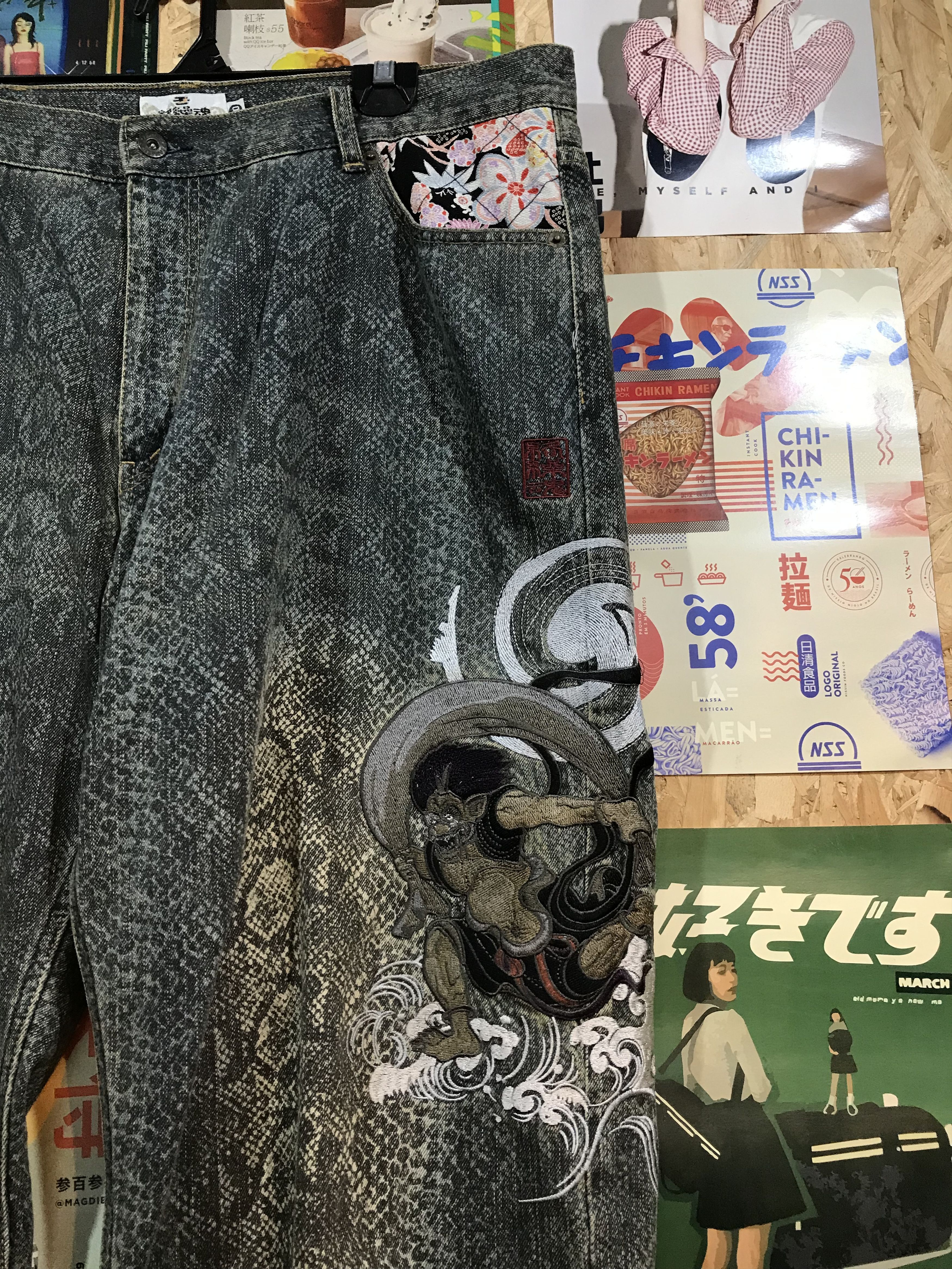 Japanese Brand Karakuri Tamashii Double Oni Japanese Brand Jeans Pants Size US 40 / EU 56 - 3 Thumbnail