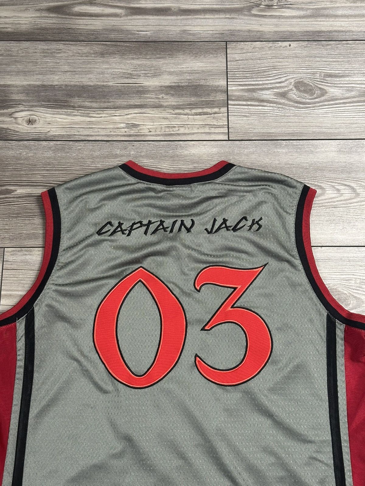 Disney × Vintage Y2K Pirates Of The Caribbean Captain Jack Basketball Jersey Size US L / EU 52-54 / 3 - 4 Thumbnail