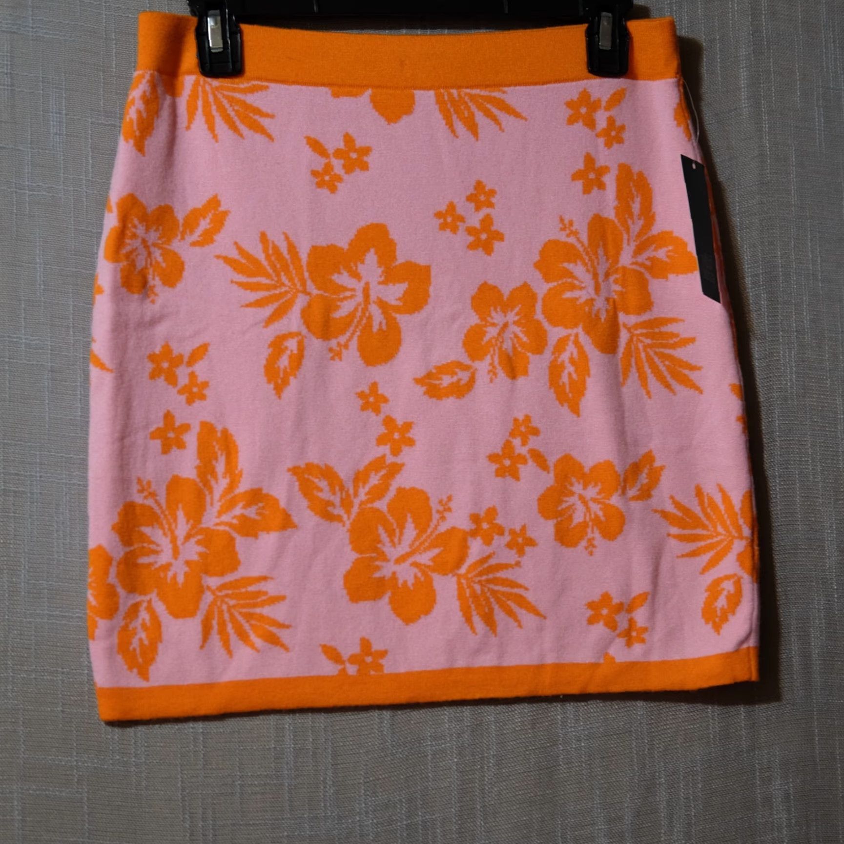 Vintage NWT! Wild Fable Knit Skirt and Tank Set Pink/Orange Size M Size 32" / US 10 / IT 46 - 7 Thumbnail