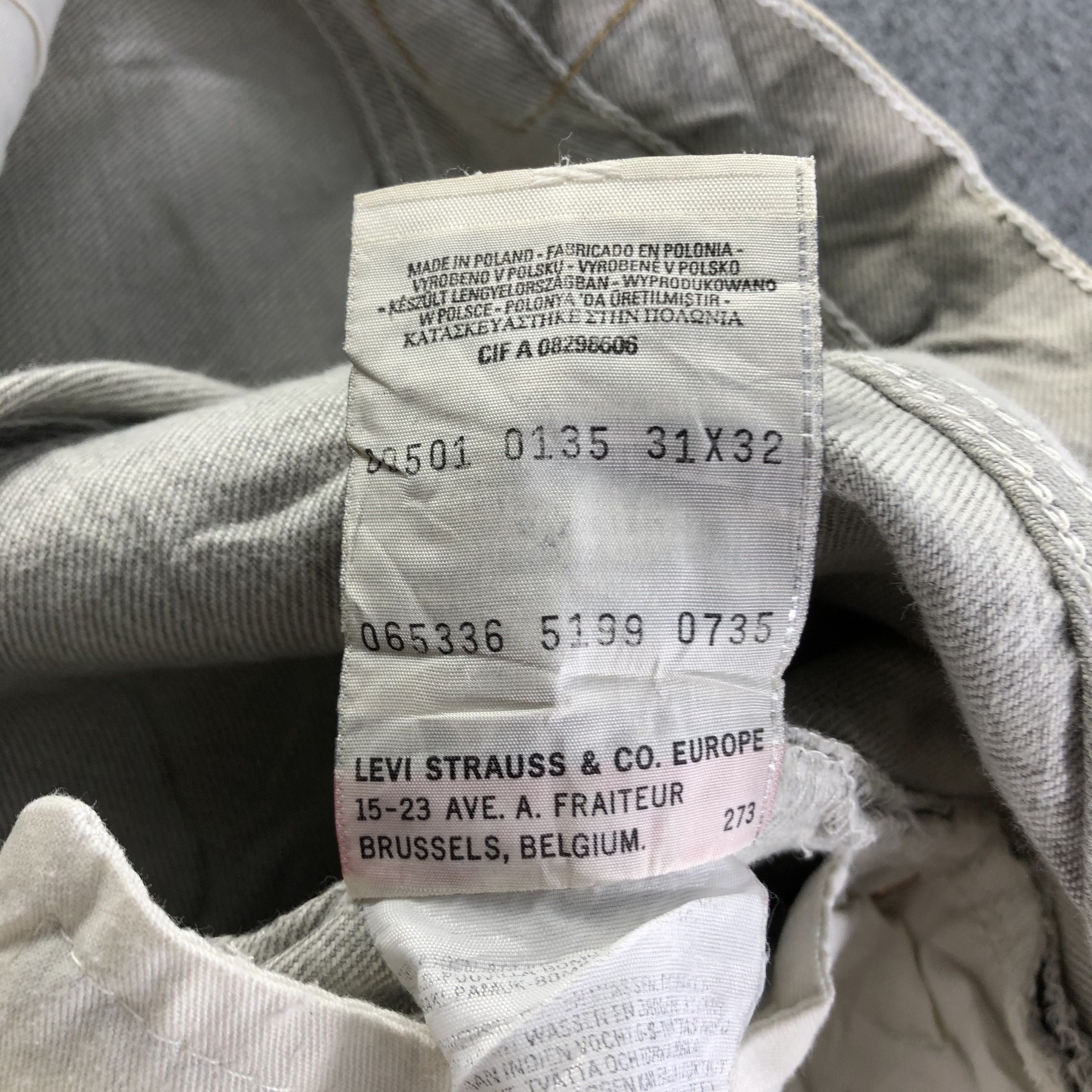 Levi's Vintage Light Wash Levis 501 Jeans-J3926 Size US 30 / EU 46 - 10 Thumbnail