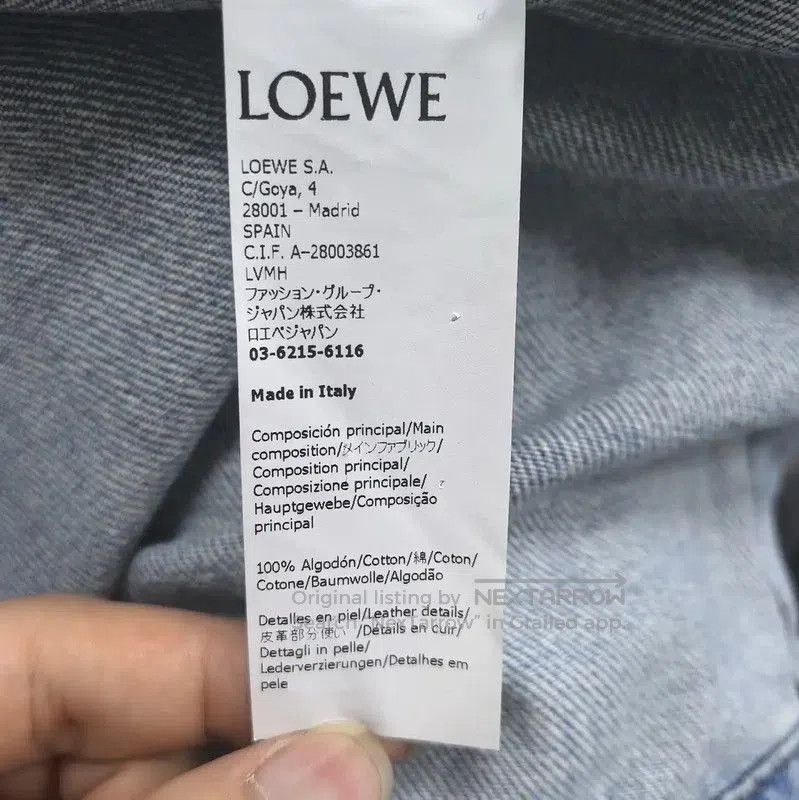 Loewe LOEWE Denim Women's Cardigan with Leather Pocket . Size M / US 6-8 / IT 42-44 - 6 Thumbnail