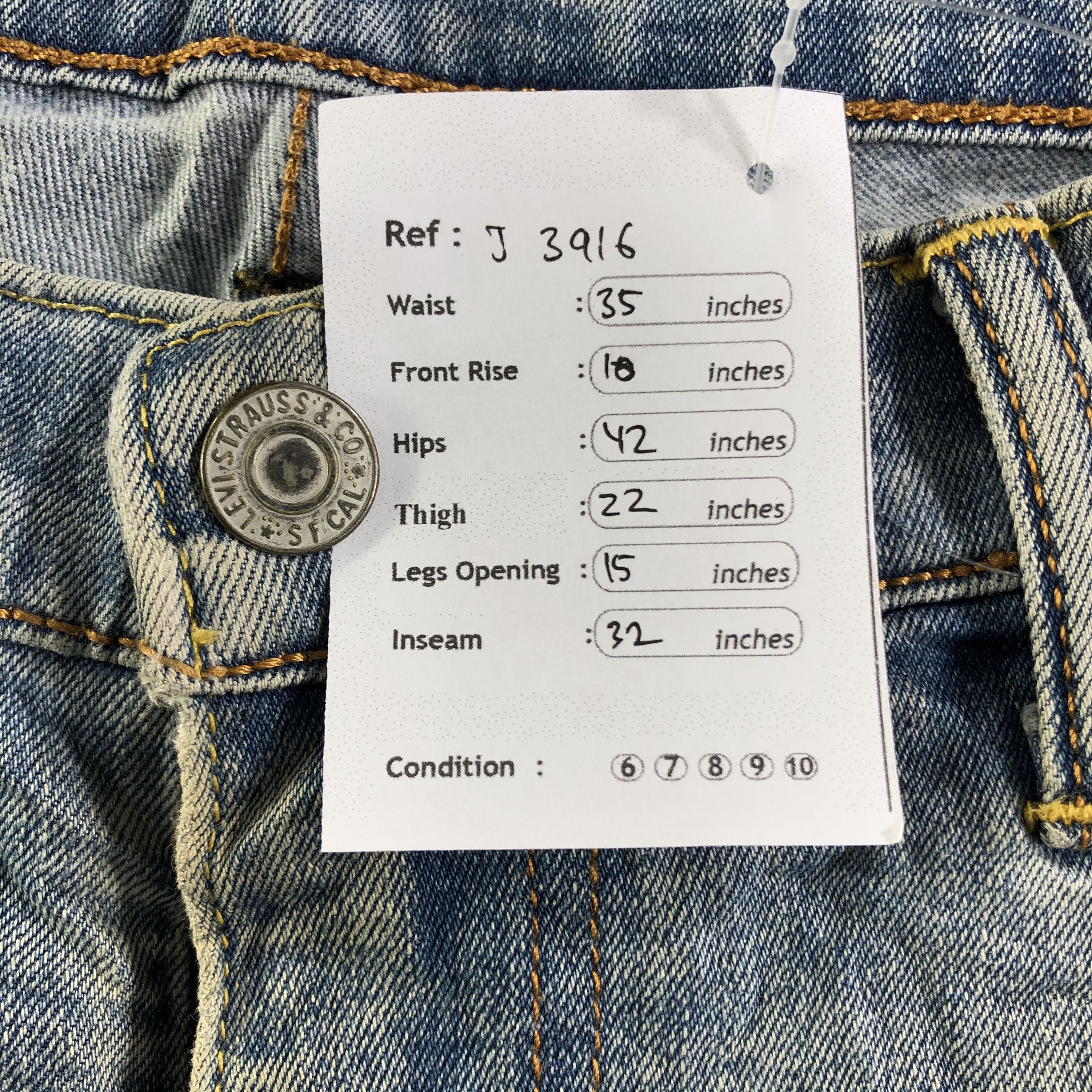Levi's Vintage Levis 502 Jeans-J3916 Size US 35 - 14 Thumbnail