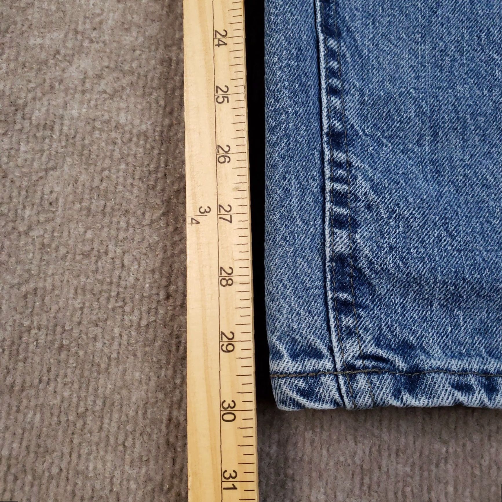 Lee VINTAGE Lee Jeans Womens 16 Blue High Rise Tapered Leg Relaxed Fit Denim 90s Size 38" / US 16 / IT 52 - 3 Thumbnail