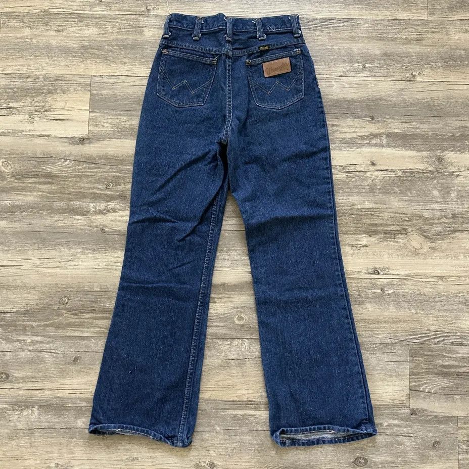 Wrangler Vintage 70s Wrangler Flared Bellbottom Denim Jeans Size US 26 / EU 42 - 1 Thumbnail