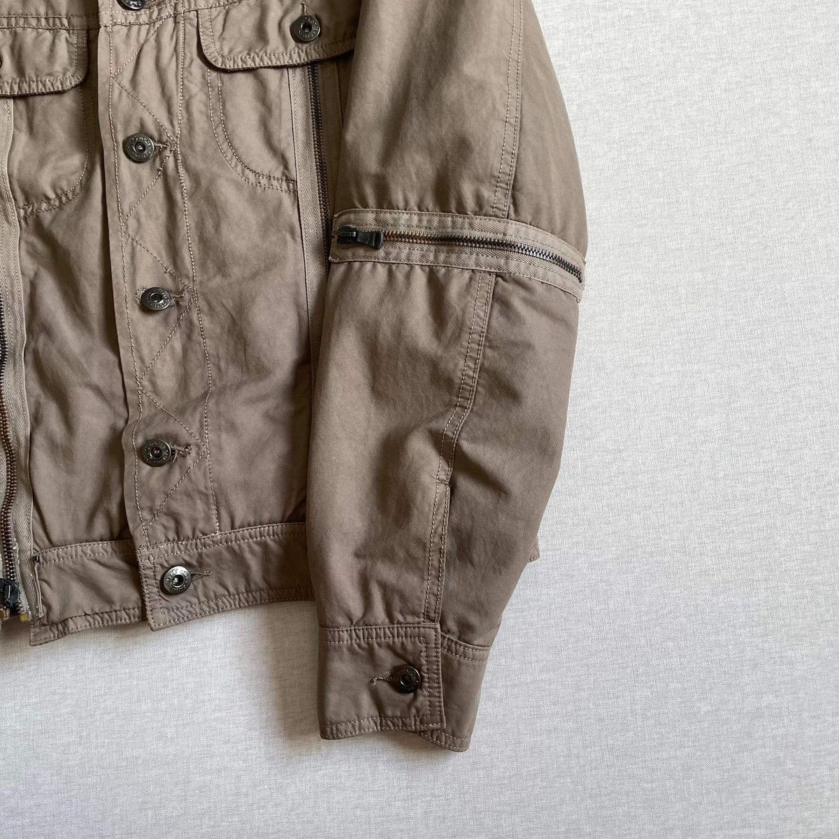 A/W 2003 Dolce Gabbana Multi Zip Trucker Jacket