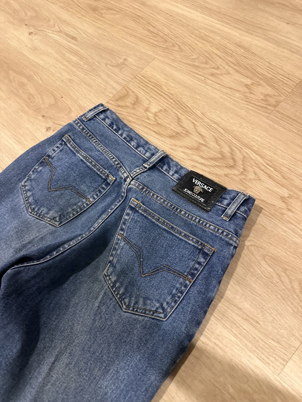 Versace Mens Vintage Versace jeans Couture pants denim luxury rare Size US 34 / EU 50 - 3 Thumbnail
