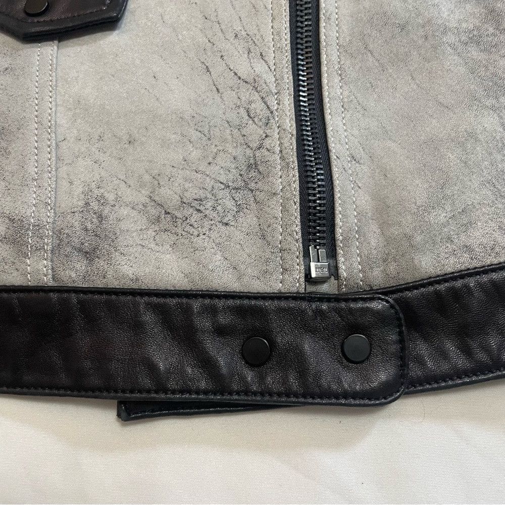 Other Bernardo Moto Leather Black Grey Jacket Size L Size L / US 10 / IT 46 - 8 Thumbnail