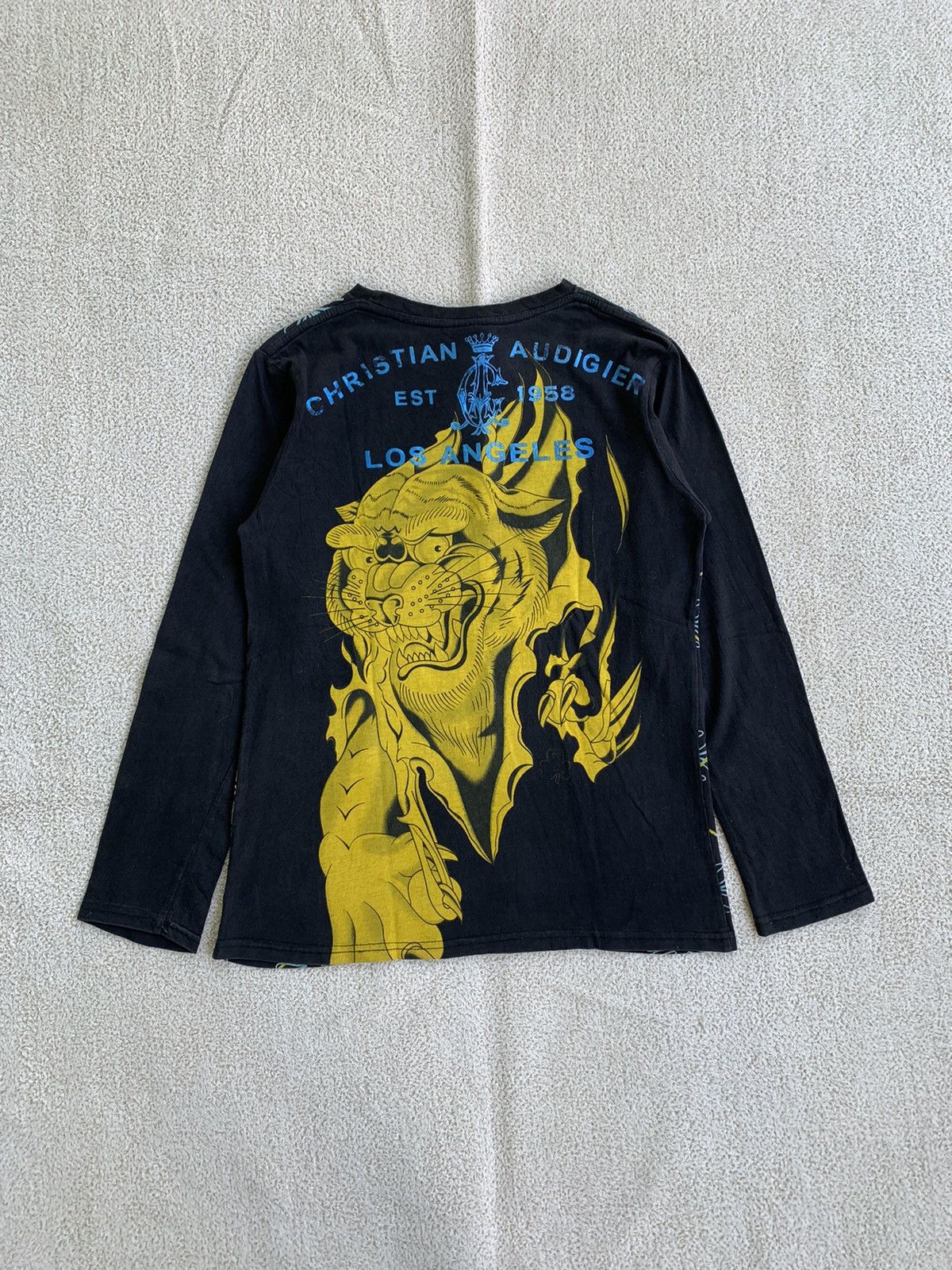 Christian Audigier × Ed Hardy × Vintage Vtg Christian audiger full print long sleeve t shirt Size US M / EU 48-50 / 2 - 2 Thumbnail