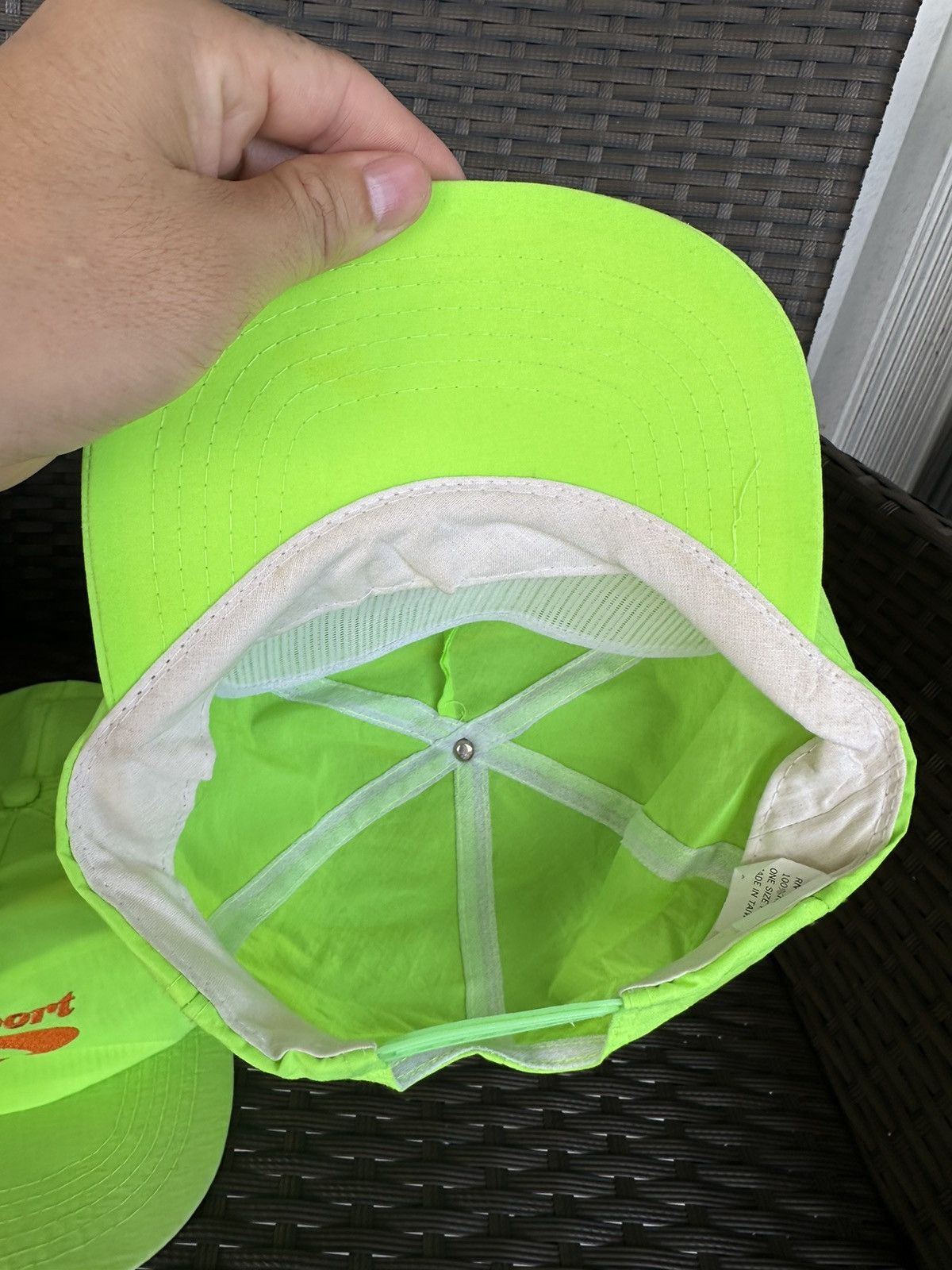 Camel × Vintage Vintage 80s Newport Neon Green Hat Lot Of 2 NEW Please Read Size ONE SIZE - 6 Thumbnail