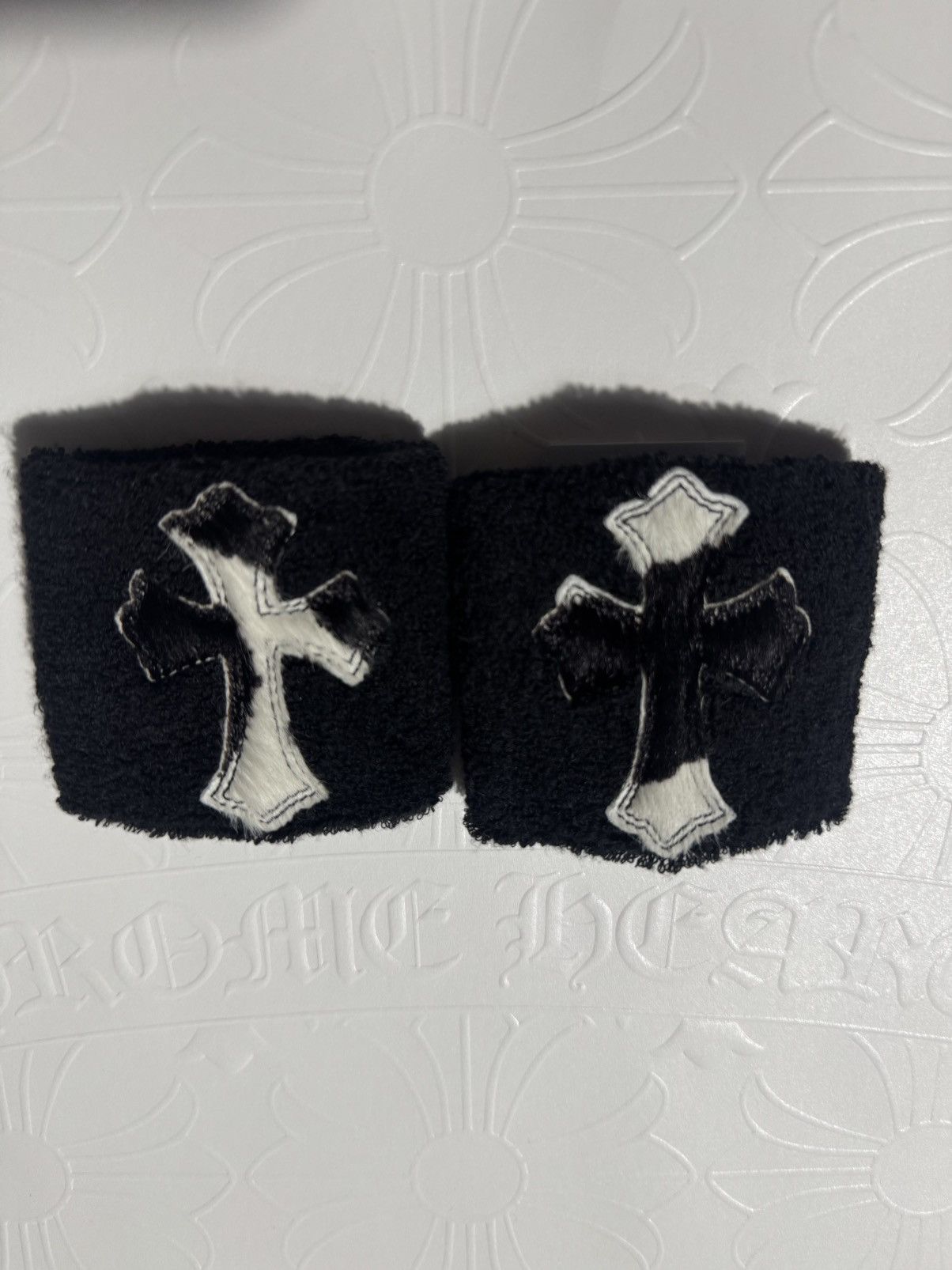 Chrome Hearts Chrome hearts sweatbands wristbands zebra patch Size ONE SIZE - 1 Thumbnail