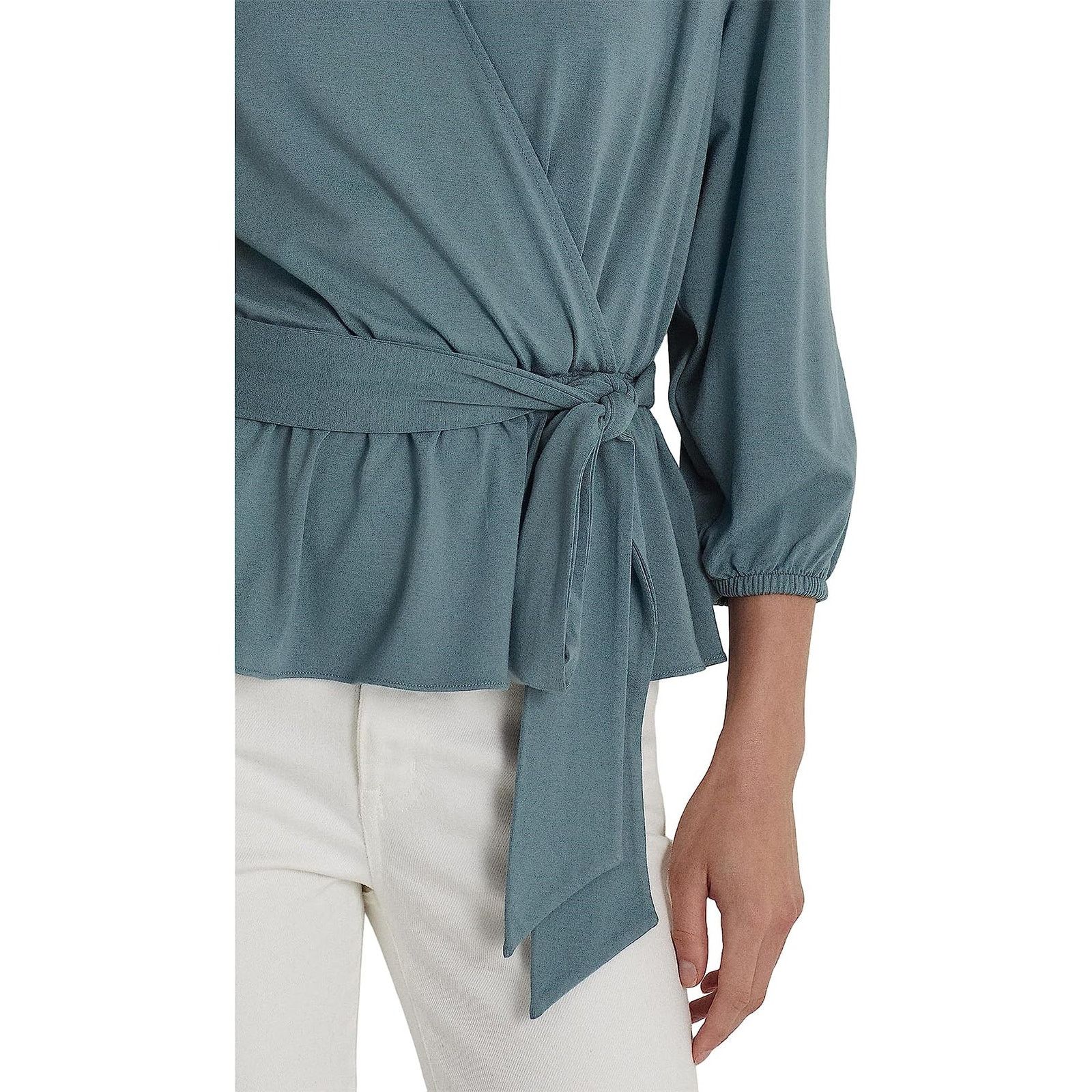 Ralph Lauren Lauren Ralph Lauren Women Grey Peplum Boho Blouse Size XL Size XL / US 12-14 / IT 48-50 - 3 Thumbnail