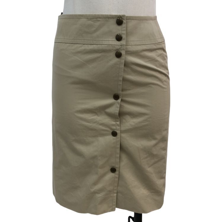 Celine Celine Khaki Button Front Midi Skirt Size 36 Size 26" / US 2 / IT 38 - 1 Thumbnail