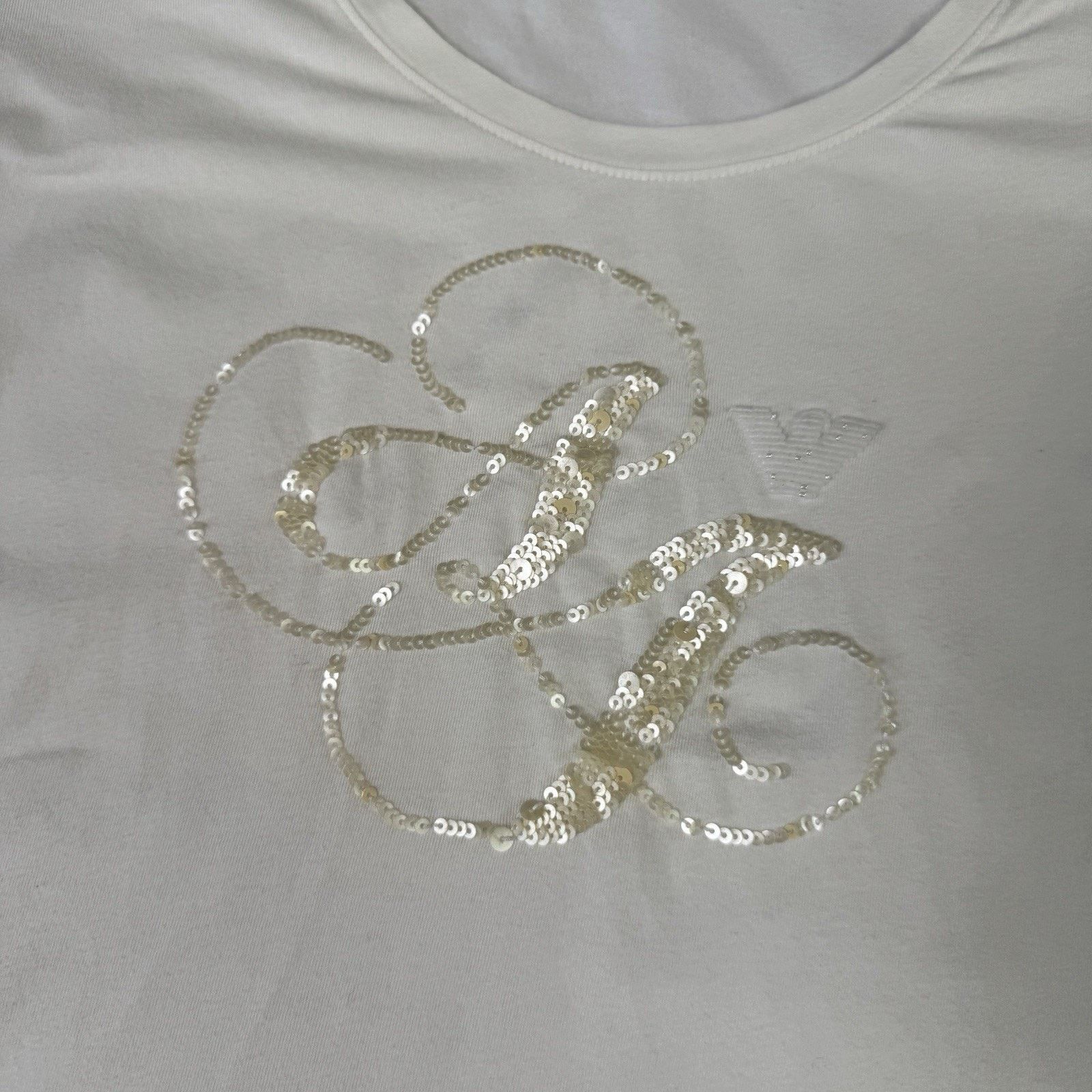 Armani Armani Jeans Logo Women T Shirt Size M White Size M / US 6-8 / IT 42-44 - 7 Thumbnail