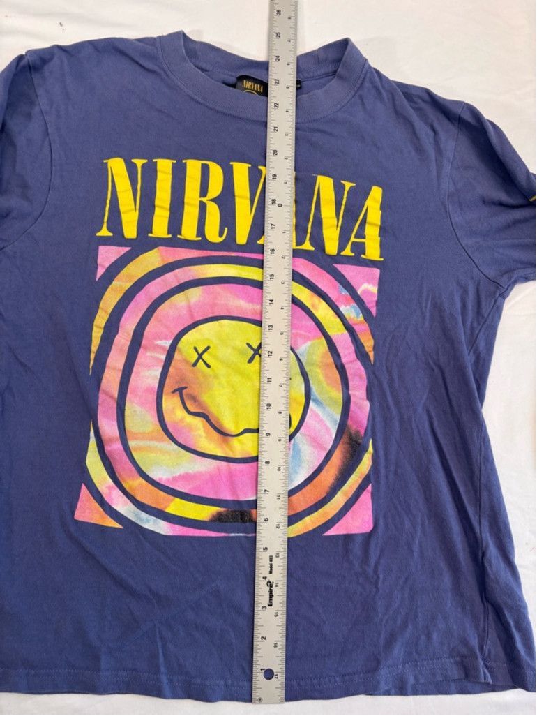 Nirvana Men's Nirvana Long Sleeve T-shirt Size L Purple Size L / US 10 / IT 46 - 6 Thumbnail