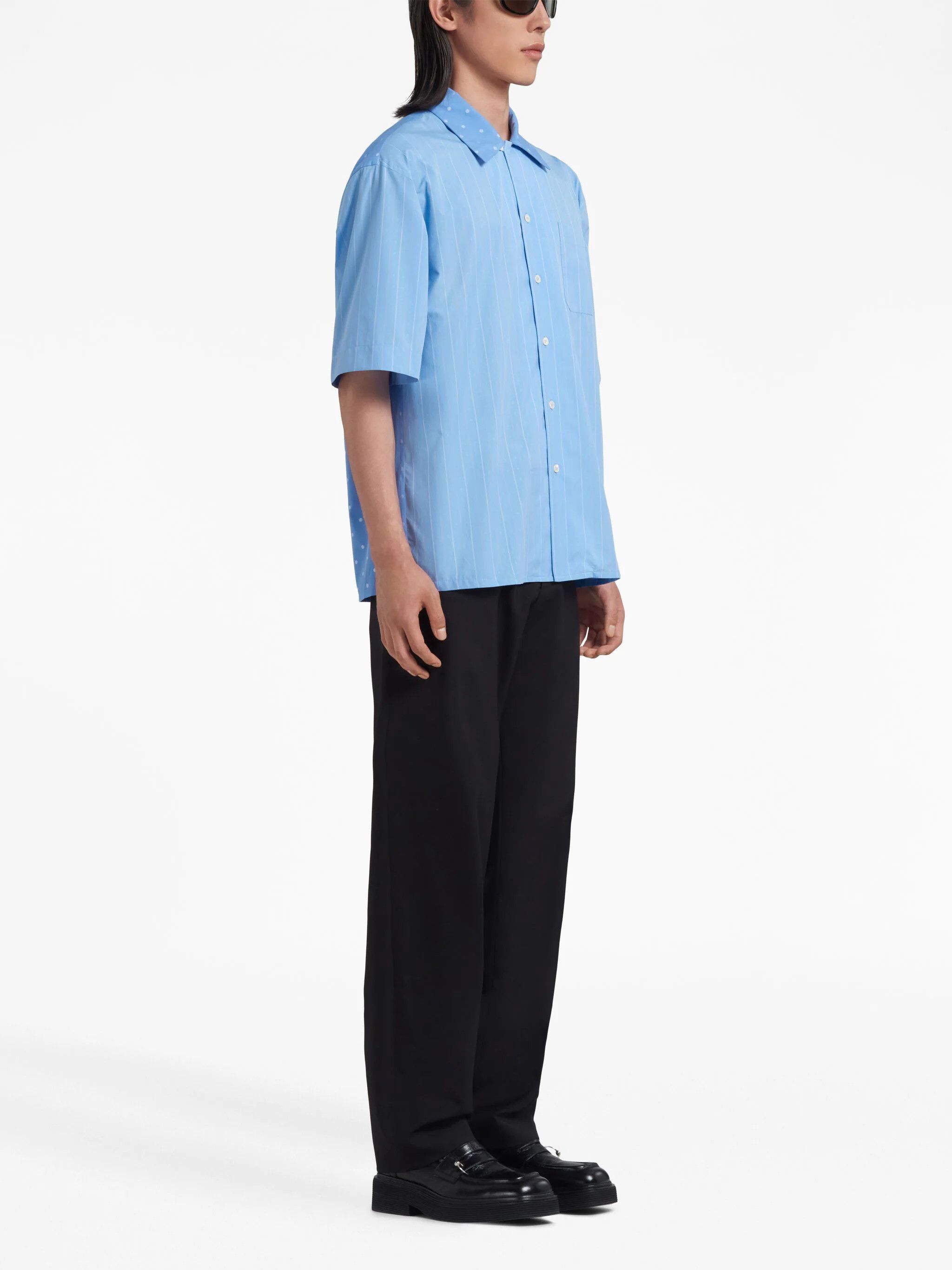 Marni o1w1db10824 Shirt in Light Blue Size US M / EU 48-50 / 2 - 2 Thumbnail