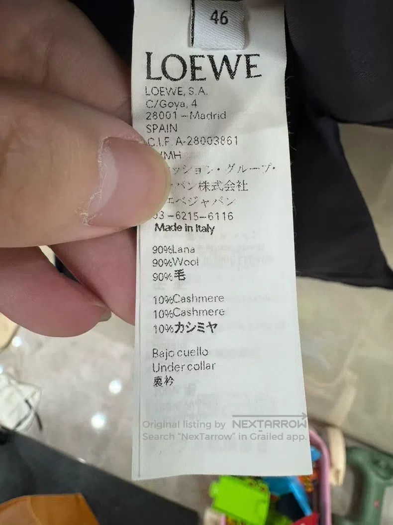Loewe Loewe Wool and Cashmere Blend Tweed Coat Size US S / EU 44-46 / 1 - 5 Thumbnail