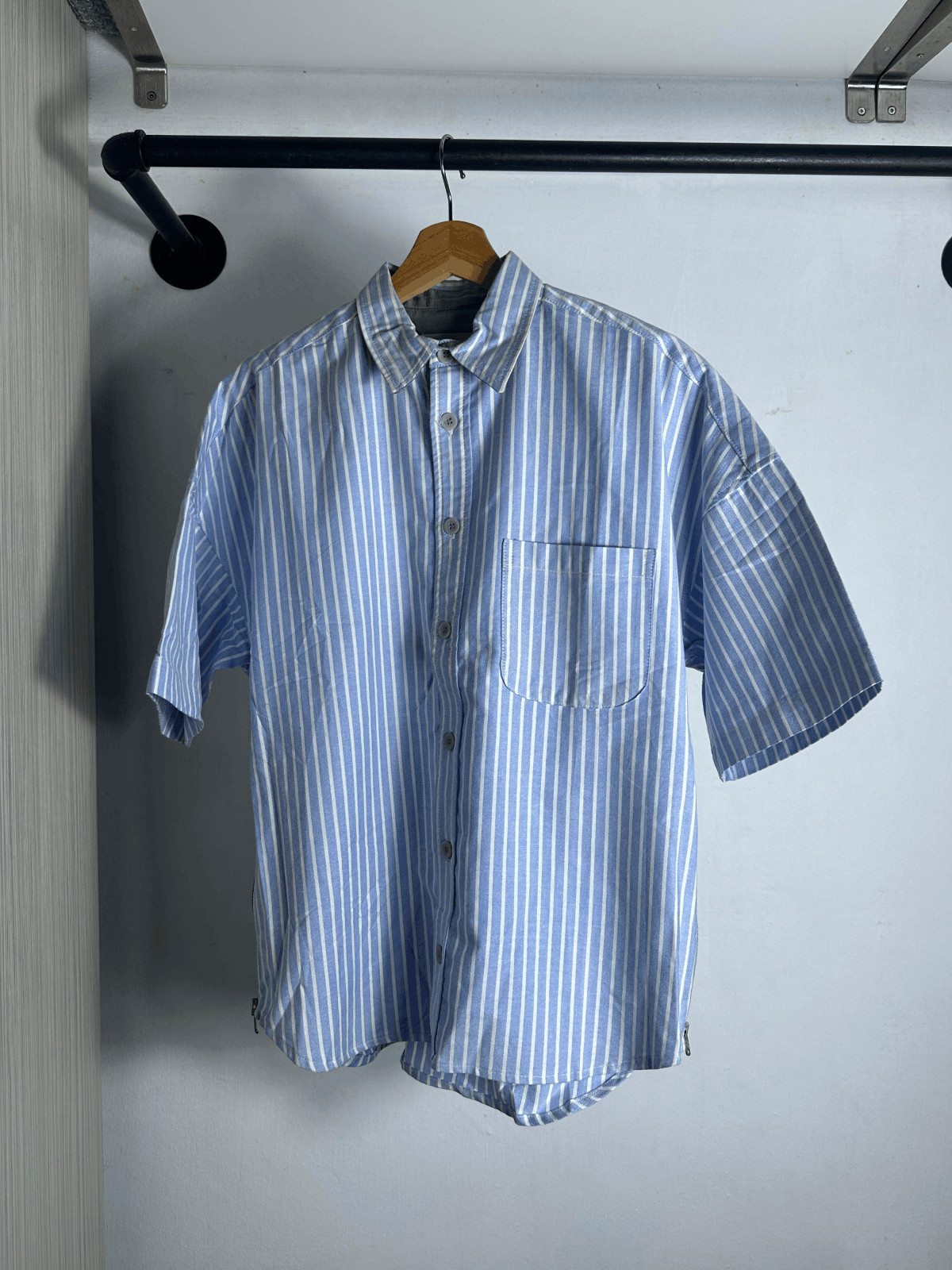 Fear of God Fear of God Fourth Collection Dad Shirt Blue/White Stripes |  Grailed