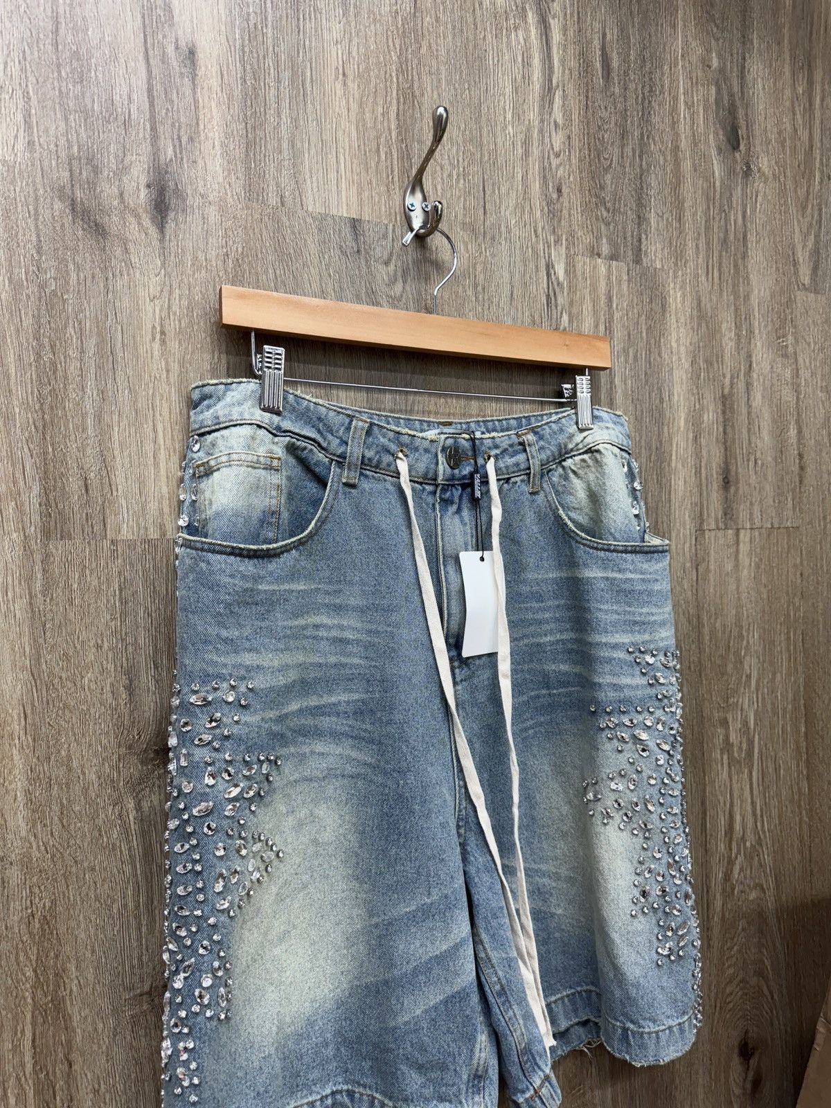 Vale Vale Rhinestone Jorts Size US 30 / EU 46 - 2 Thumbnail