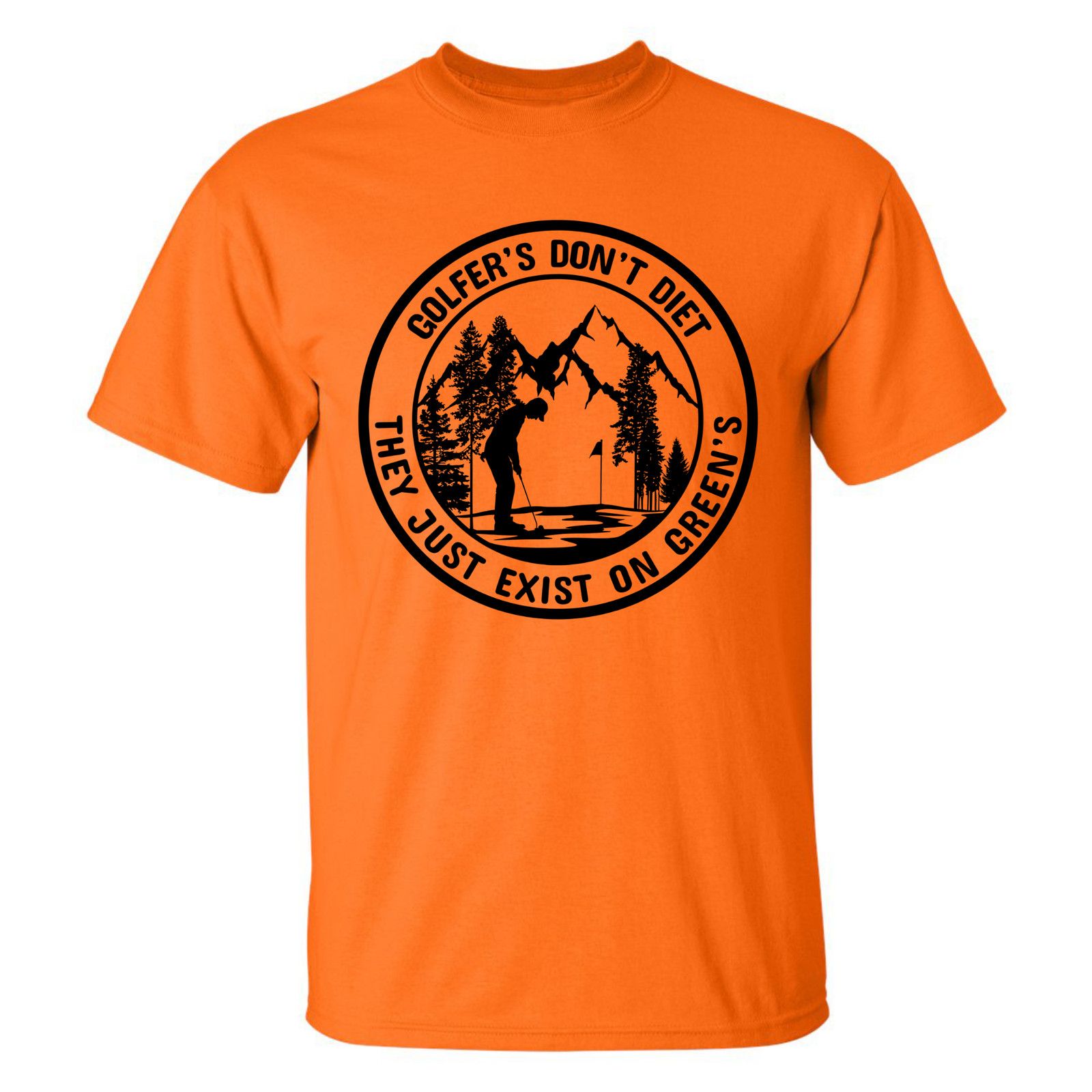 Gildan Golfers Don't Diet On Greens Funny Man Putting T-Shirt Size US L / EU 52-54 / 3 - 17 Thumbnail