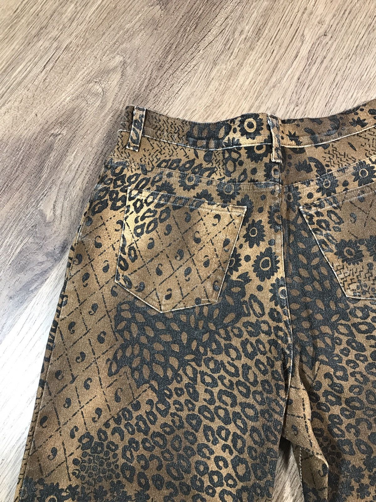 Vintage Vintage Luxury Designer Angelo Marani Print Pants Size 34" / US 12 / IT 48 - 12 Thumbnail