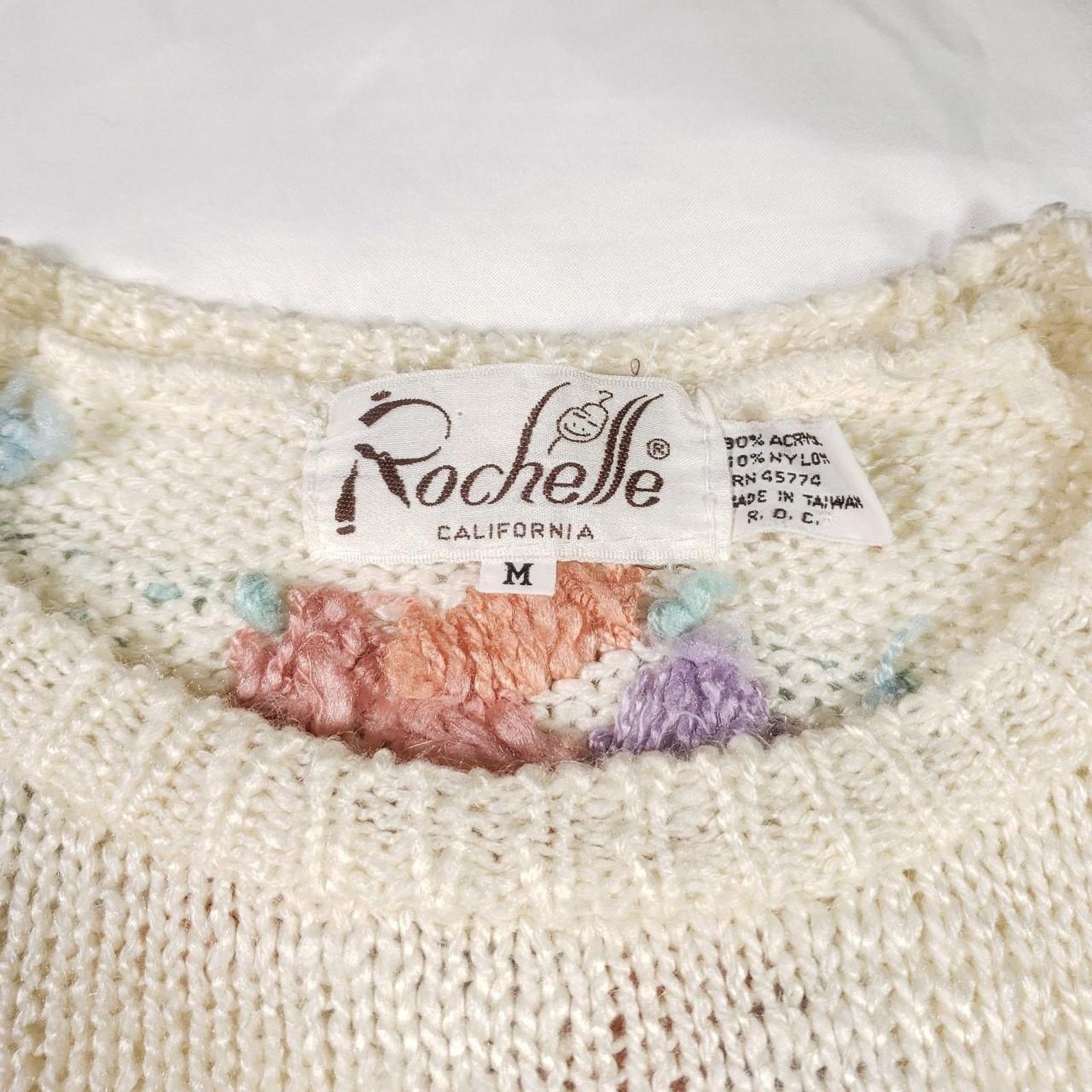 Vintage Vintage 70s Rochelle California Womens Knitted Sweater 3D Size M / US 6-8 / IT 42-44 - 5 Thumbnail