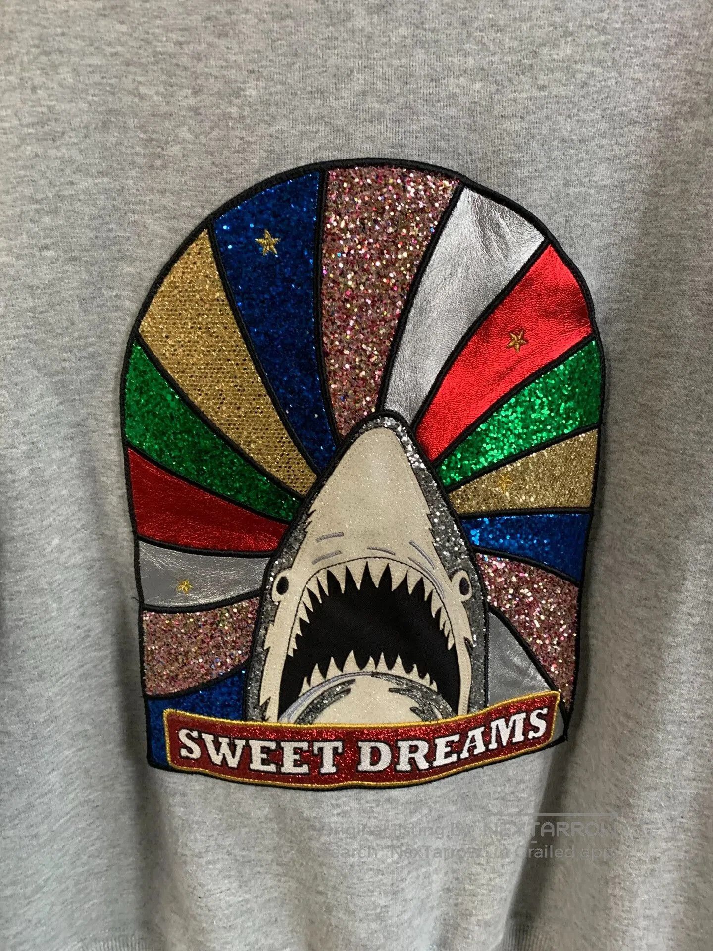 Yves Saint Laurent YSL Black Sequin Shark Hoodie. Size US S / EU 44-46 / 1 - 3 Thumbnail