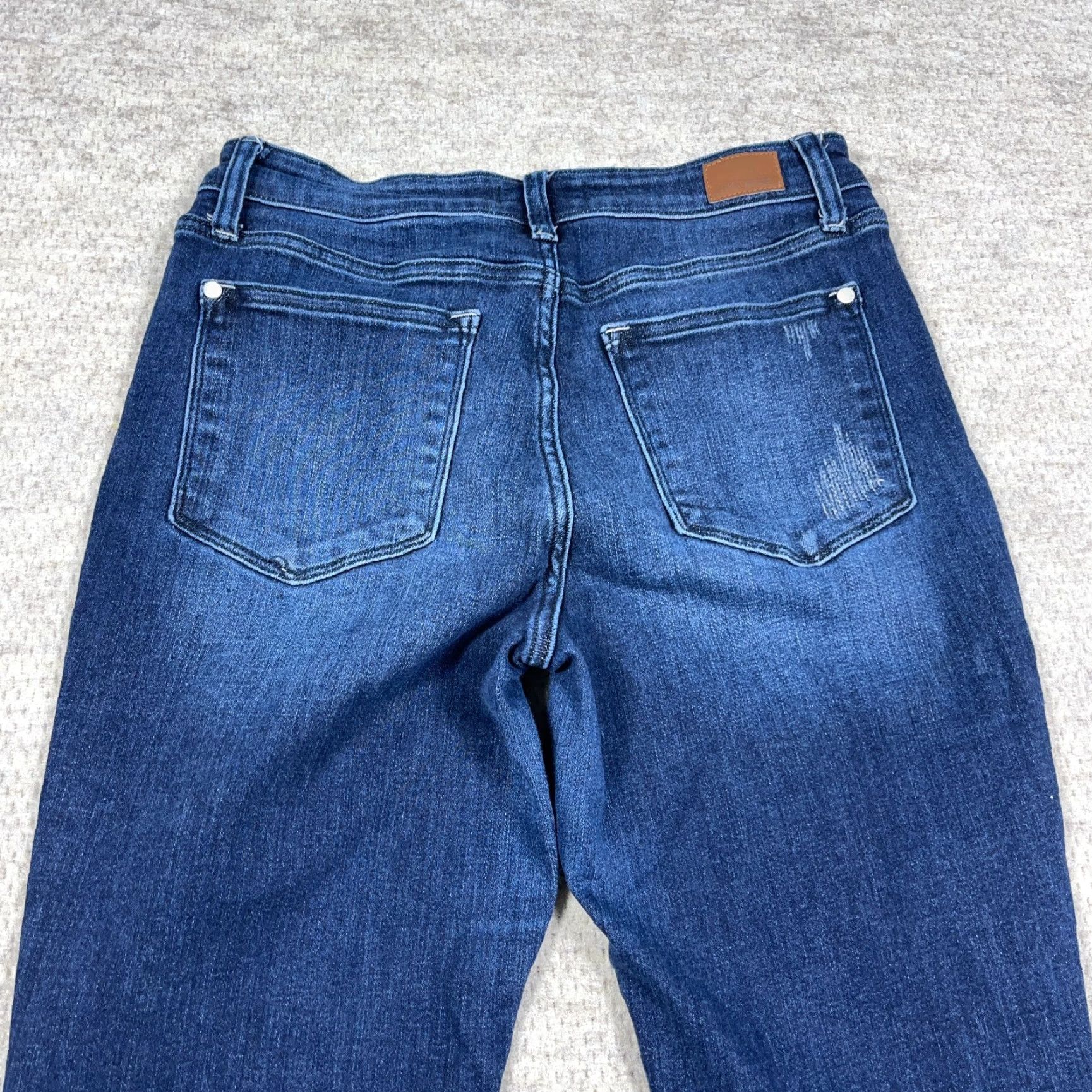 Vintage Judy Blue Jeans Women 11 30 Boyfriend Fit Dark Wash Distressed Faded Holes A7 Size 30" / US 8 / IT 44 - 6 Thumbnail