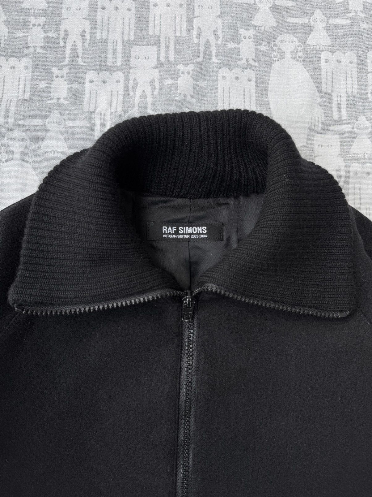 Raf Simons Raf Simons AW03 High-Neck Wool Bomber Jacket Size US M / EU 48-50 / 2 - 3 Thumbnail