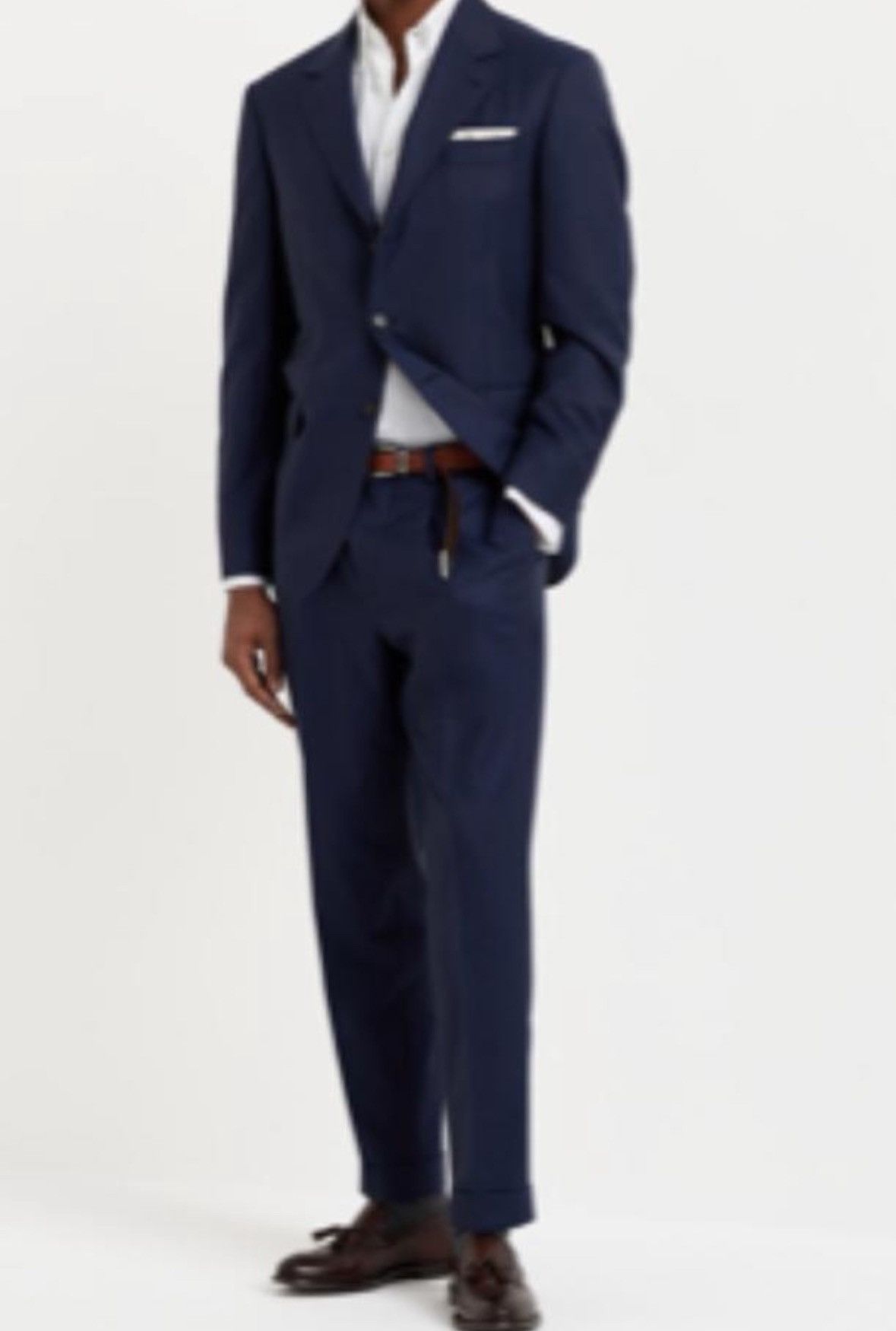 Brunello Cucinelli Suit in Navy Size 36R - 1 Thumbnail