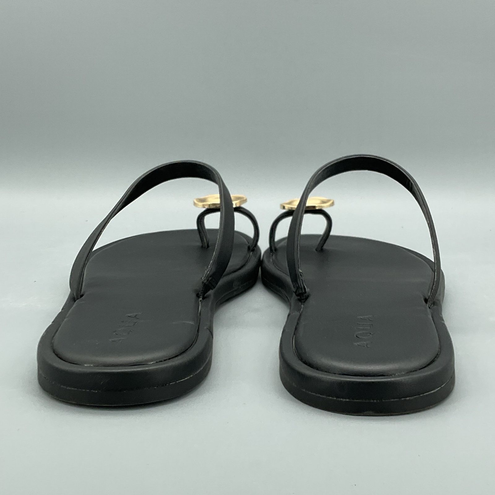 AQUA Aqua Women’s Rita Flat Sandals Black Size 8.5 Size US 8.5 / IT 38.5 - 4 Thumbnail