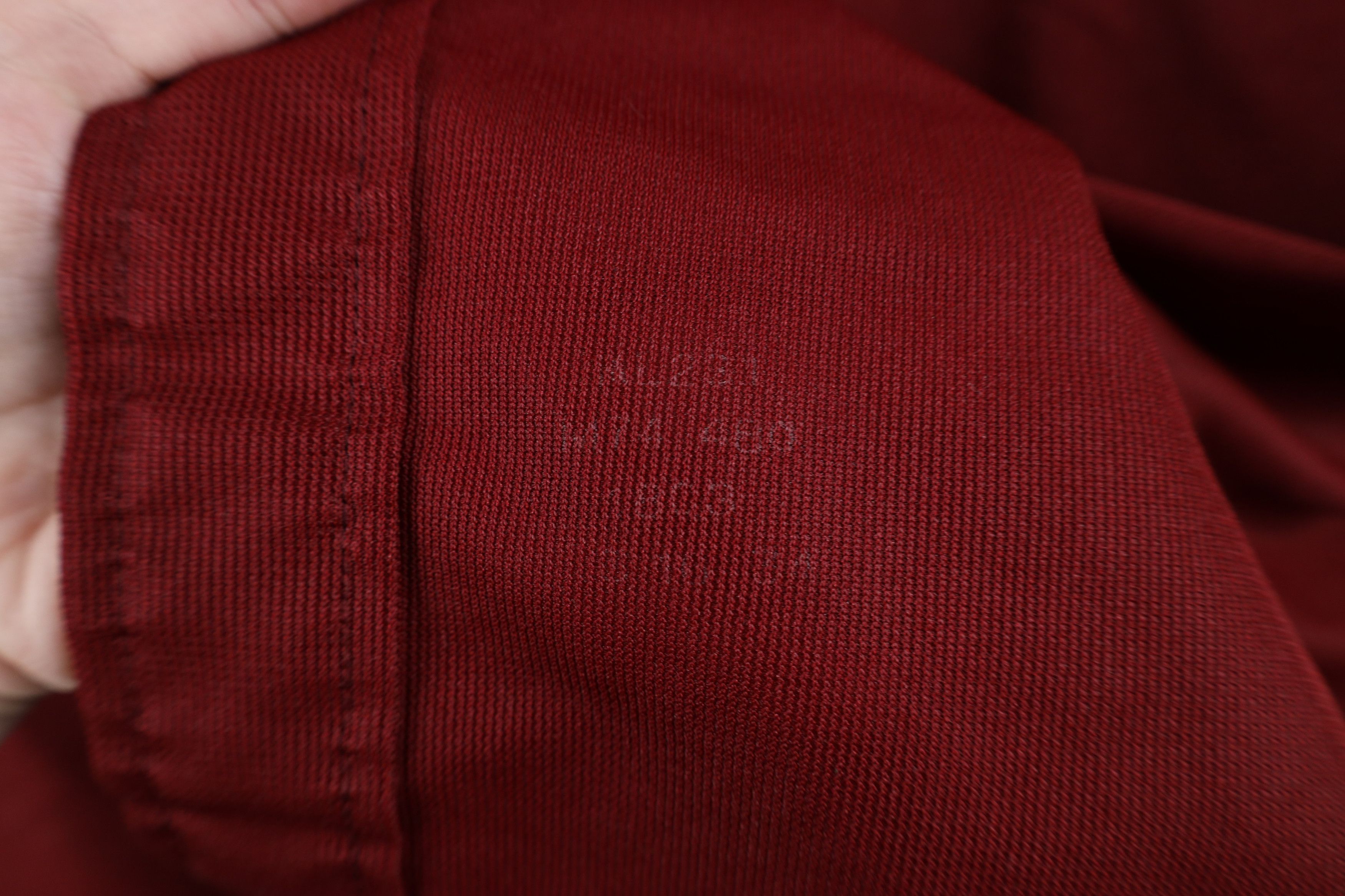Vintage Vintage 70s Streetwear Knit Collared Button Shirt Red USA Size US M / EU 48-50 / 2 - 4 Thumbnail