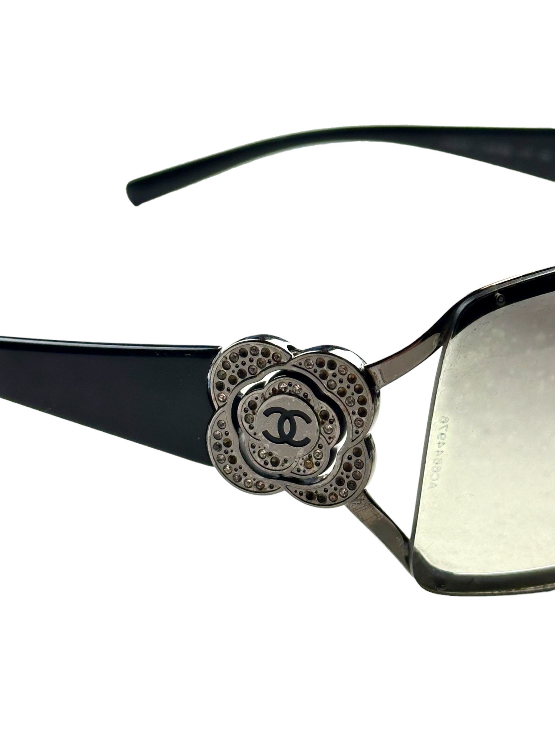 Chanel Chanel mask flowers swarovski sunglasses Size ONE SIZE - 4 Thumbnail