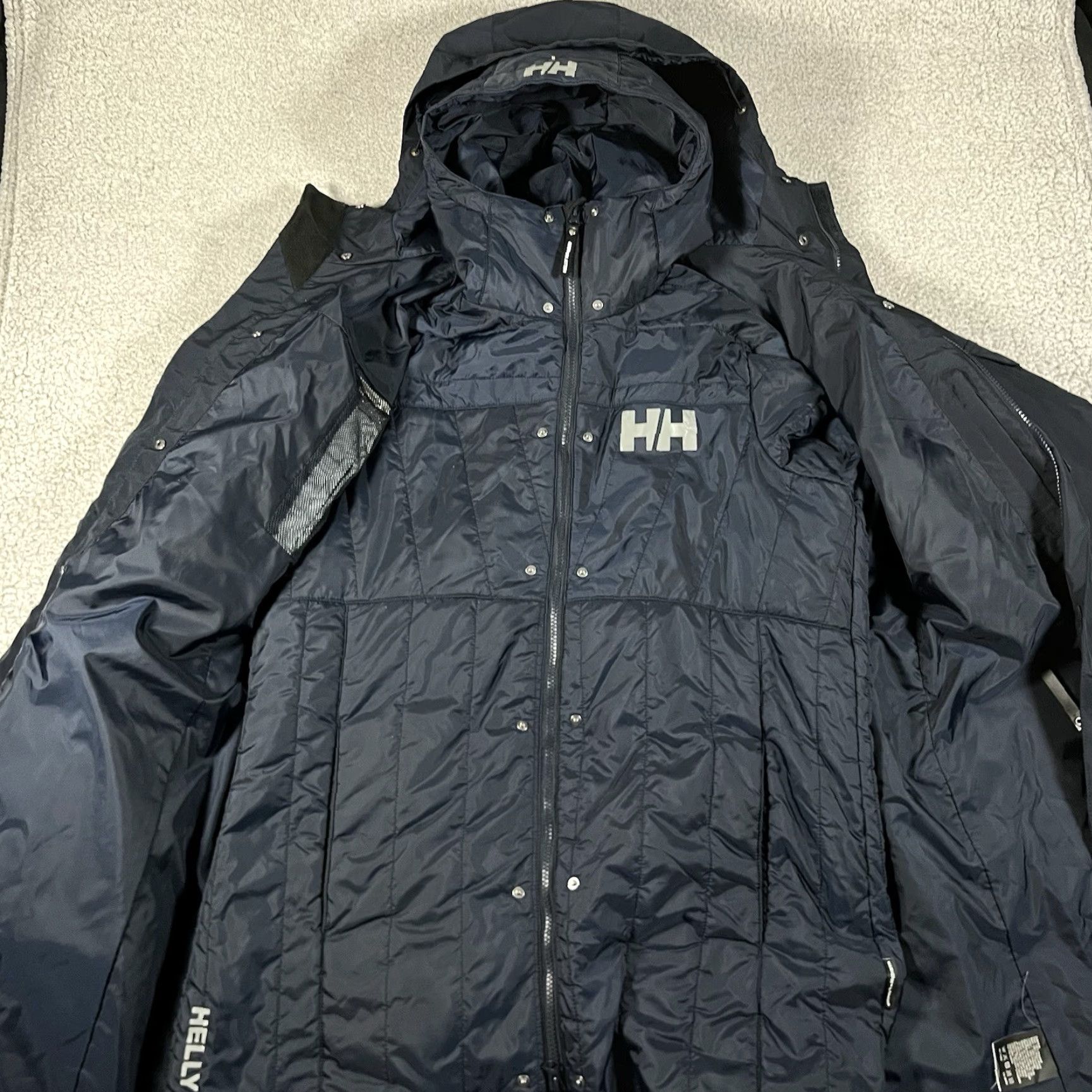 Helly Hansen Helly Hansen Coach Rigging Coat Womens XL Waterproof Insulated 3 in 1 Hooded Parka Blue Size XL / US 12-14 / IT 48-50 - 5 Thumbnail