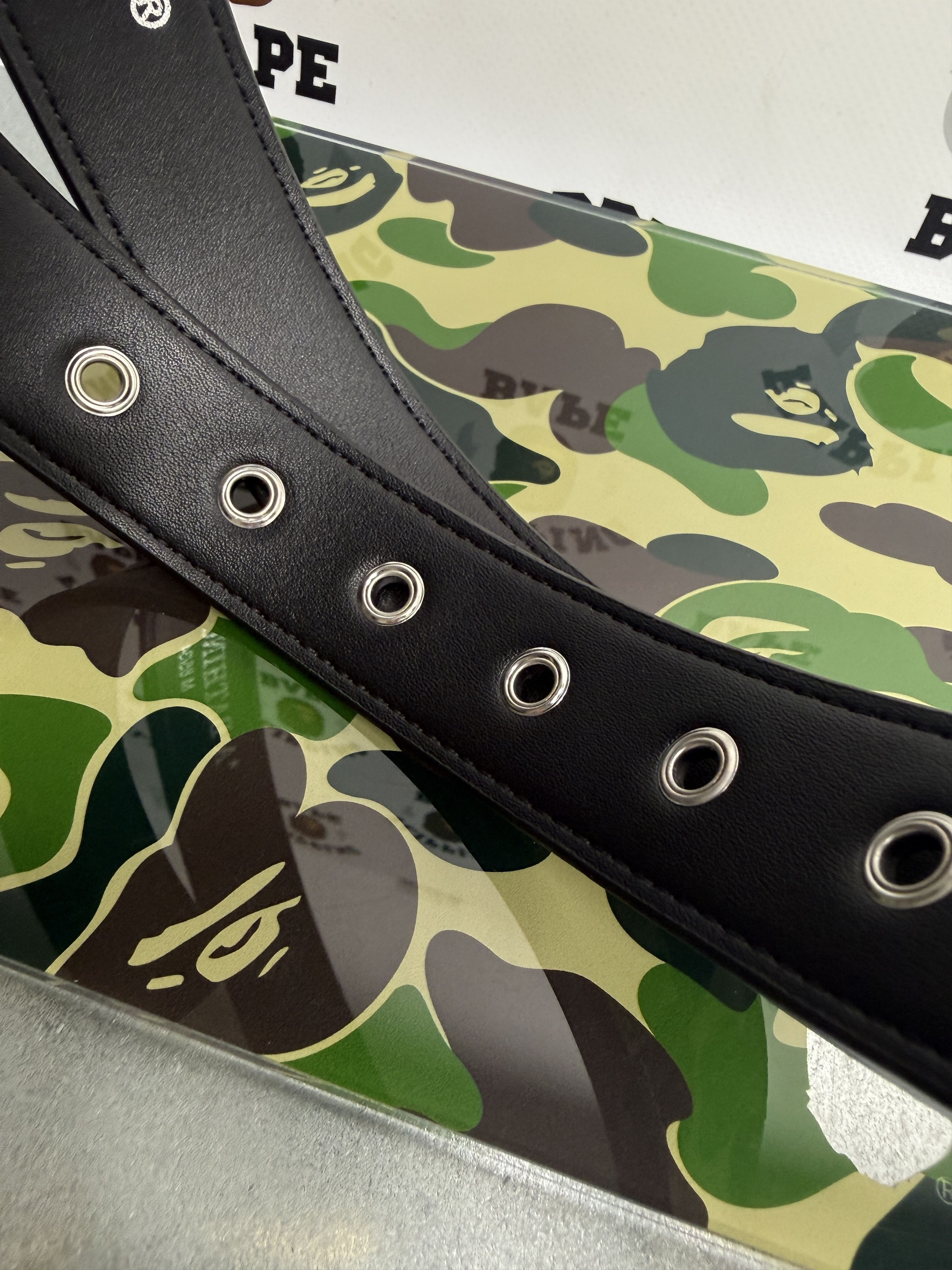 Bape BAPE ABC CAMO PU OSTRICH BELT (L/36) Size 36 - 7 Thumbnail