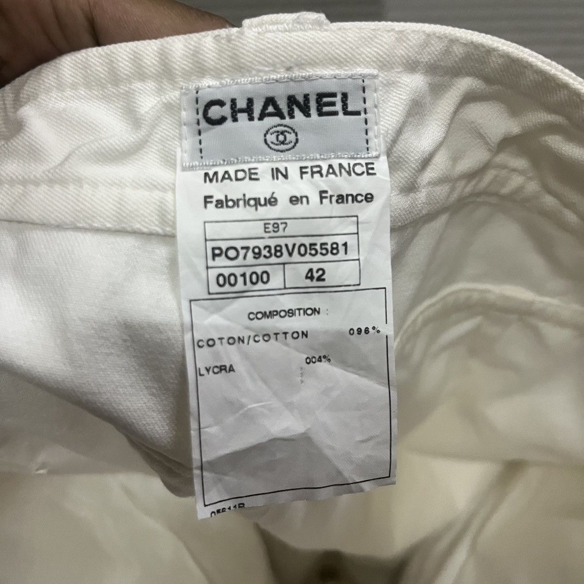 Chanel Vintage Chanel E97 1997 Mini Skirt Summer Collection. Size 29" - 17 Thumbnail