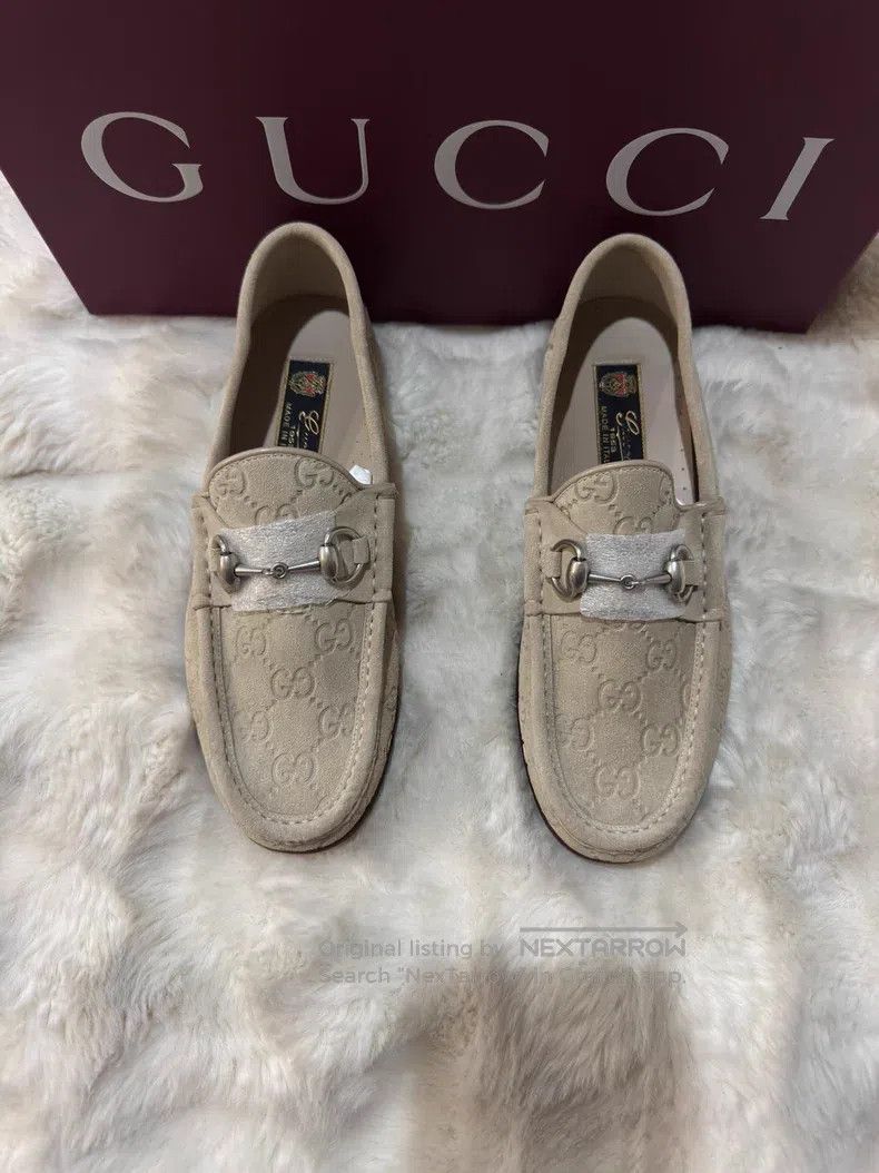 Gucci Guicci Full Print Suede Loafers Size US 6 / EU 39 - 1 Thumbnail