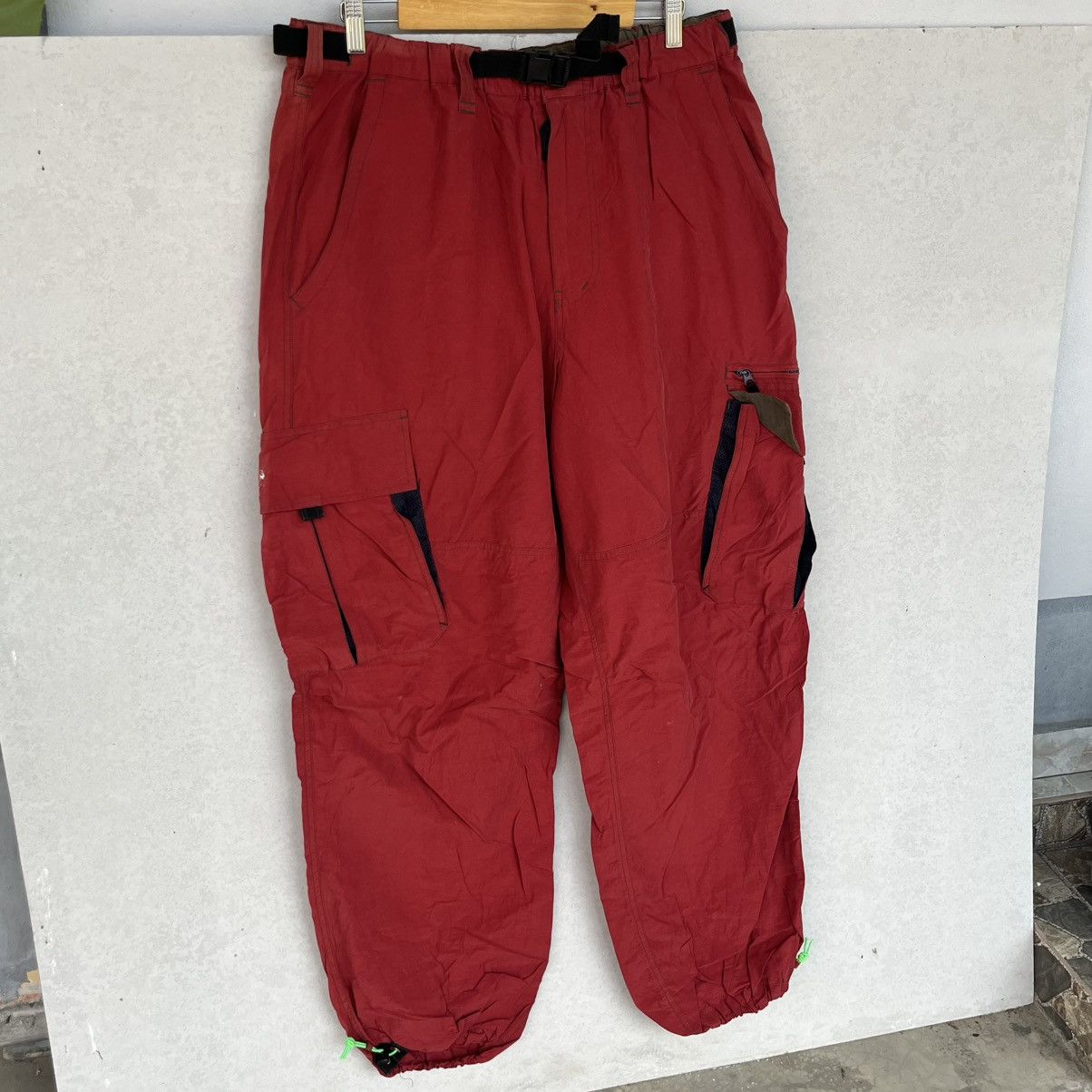 Other Vintage Red Cargo Pants With Adjustable Size 28 W18 L32 Size US 28 / EU 44 - 3 Thumbnail
