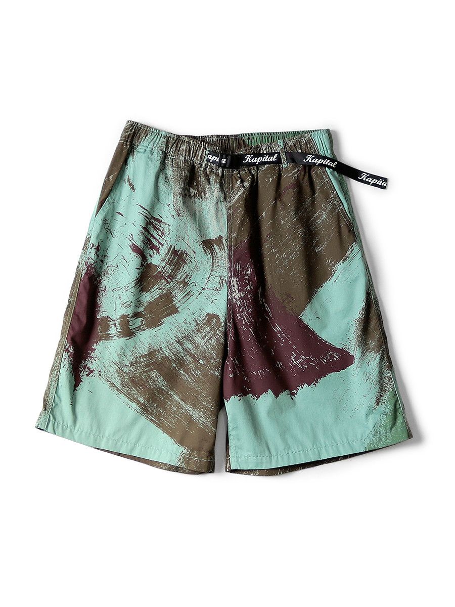 Kapital Combed Burberry brush camo pt easy shorts