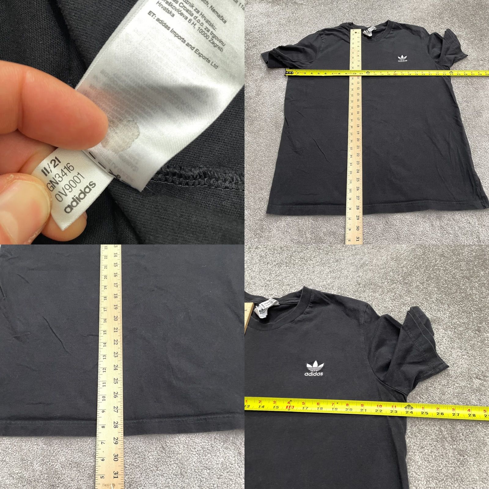 Adidas Adidas Graphic T-Shirt Mens XL Black Crew Neck Short Sleeve Casual Essential Tee Size US XL / EU 56 / 4 - 8 Thumbnail