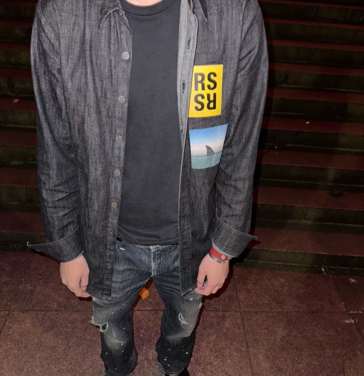 Raf Simons RAF SIMONS 15SS Denim Shirt 2412-Nextarrow Size US S / EU 44-46 / 1 - 7 Thumbnail