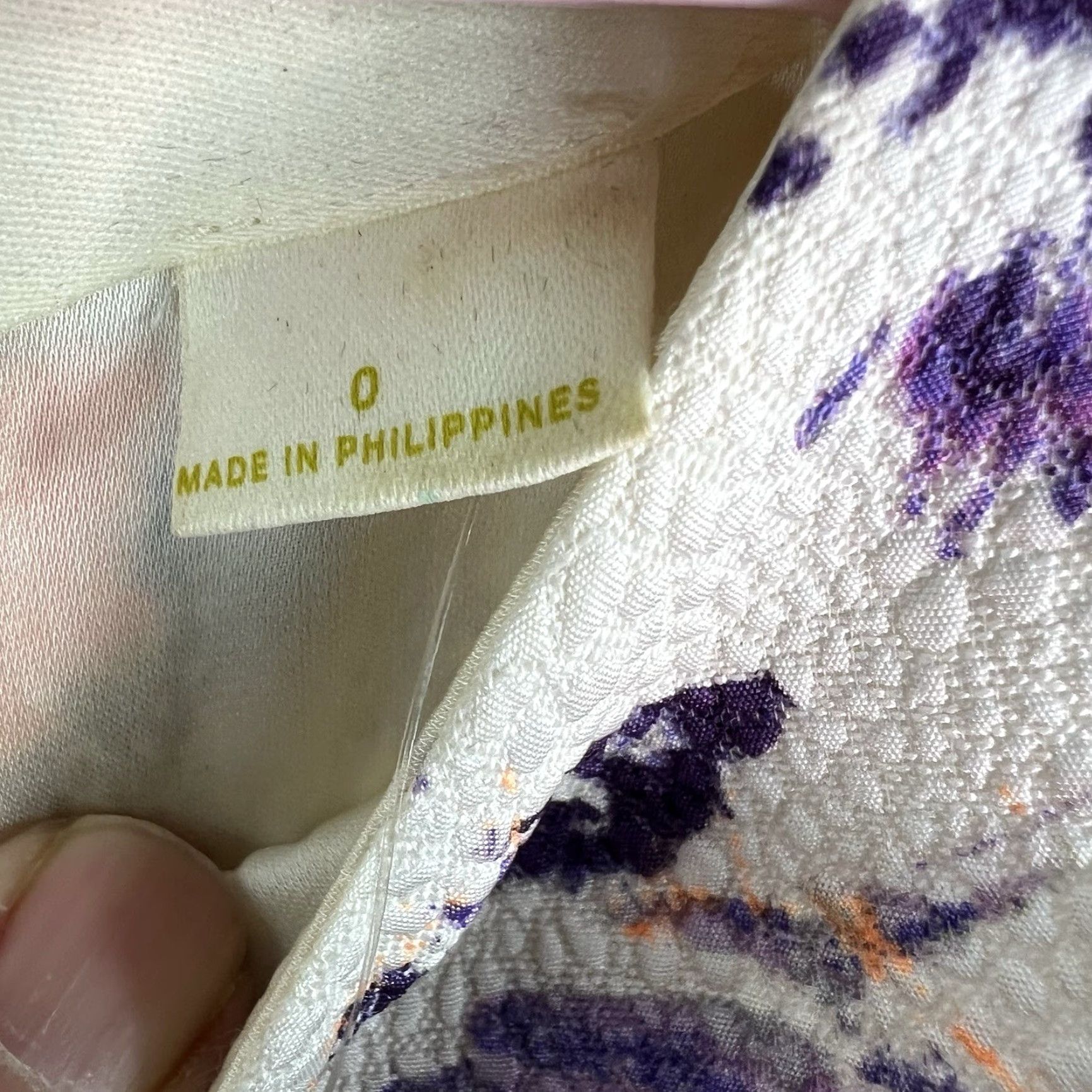 Anthropologie Maeve Anthropology Fit & Flare Dress Women’s Size 0 White/Purple NWT Size XS / US 0-2 / IT 36-38 - 6 Thumbnail