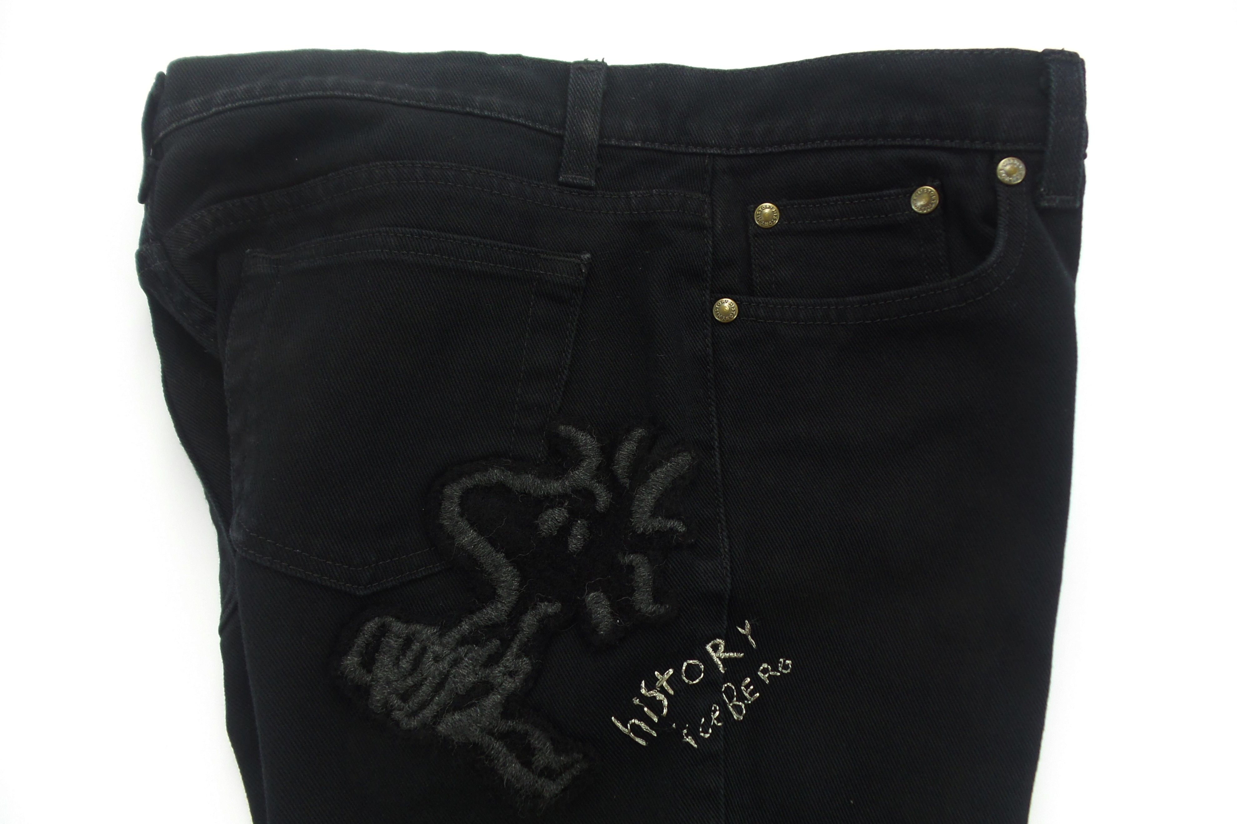 Iceberg History Iceberg × Peanuts Black Jeans W15xL34.5 Size US 29 - 8 Thumbnail