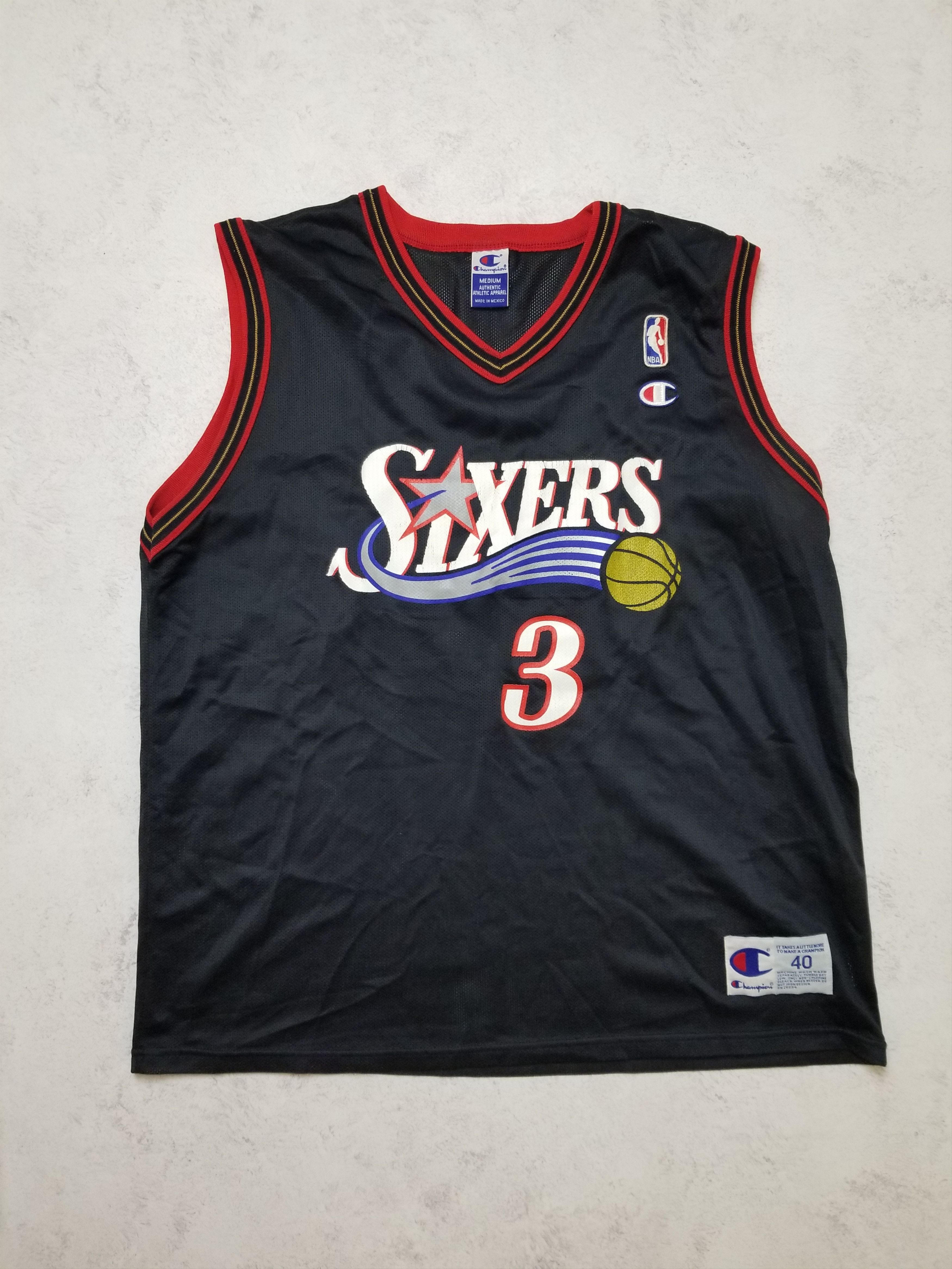 Champion Vintage NBA Philadelphia 76ers Allen Iverson Jersey Size 40 Size US L / EU 52-54 / 3 - 1 Thumbnail