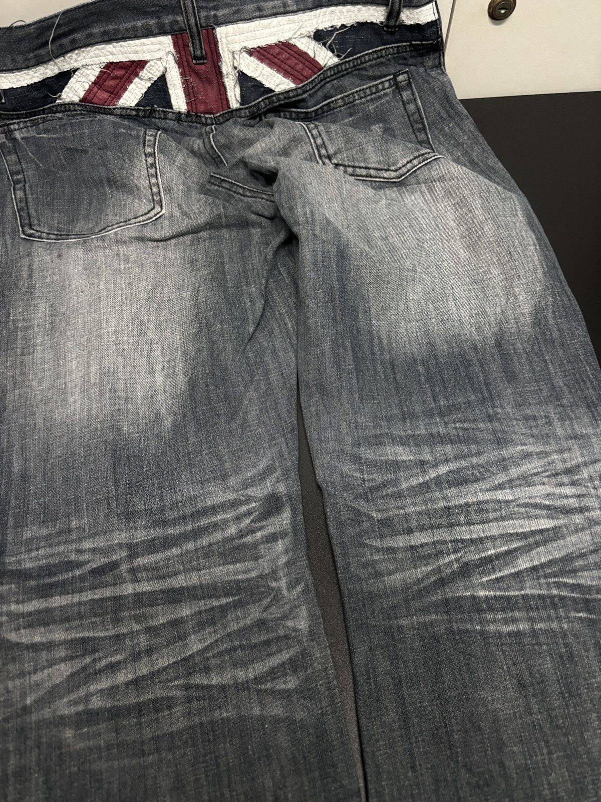 semanticdesign Semanticdesign Distressed Acid Wash Punk Denim Size US 33 - 7 Thumbnail